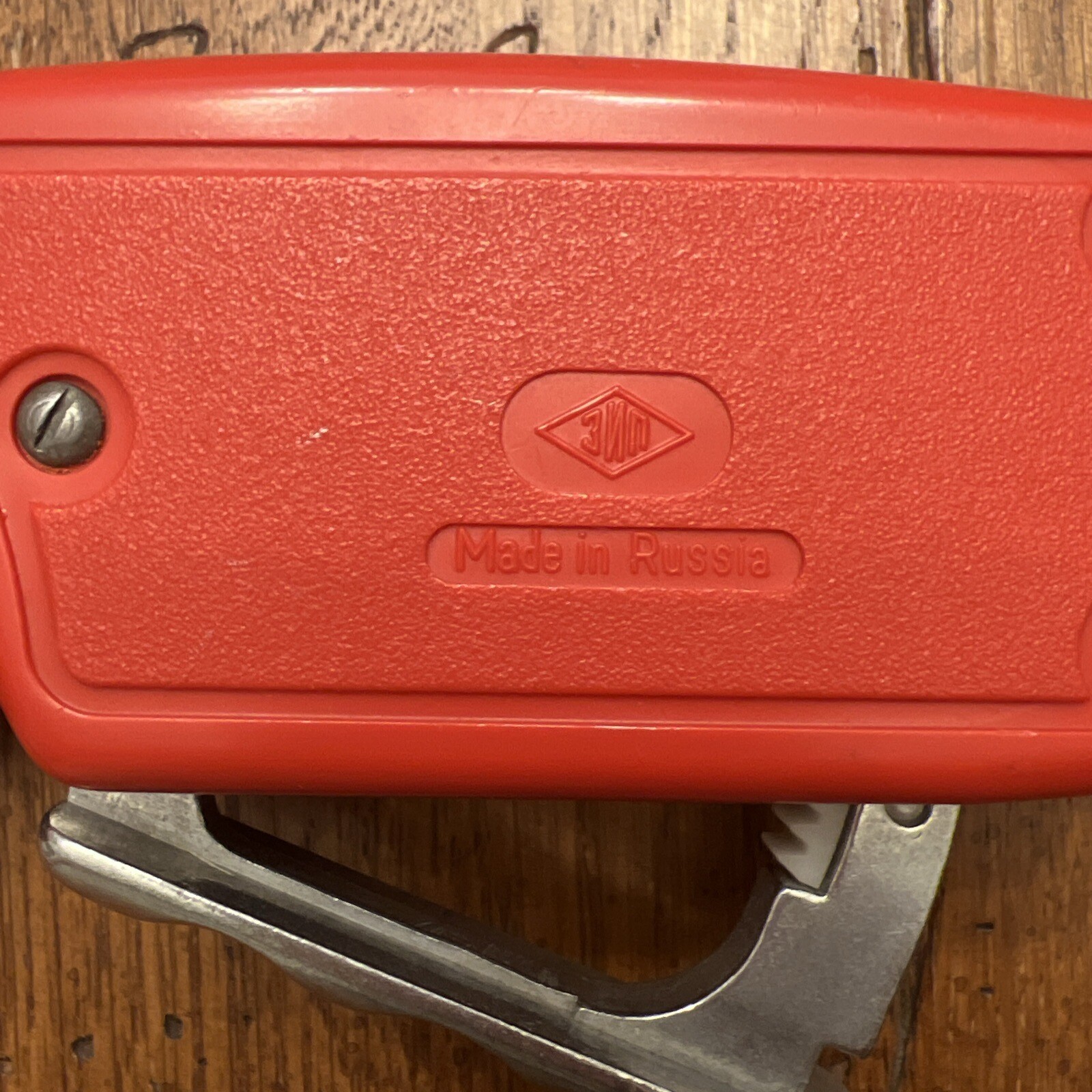 Vintage Red Russian Hand Generator Flashlight Military Survival Prepper Solar