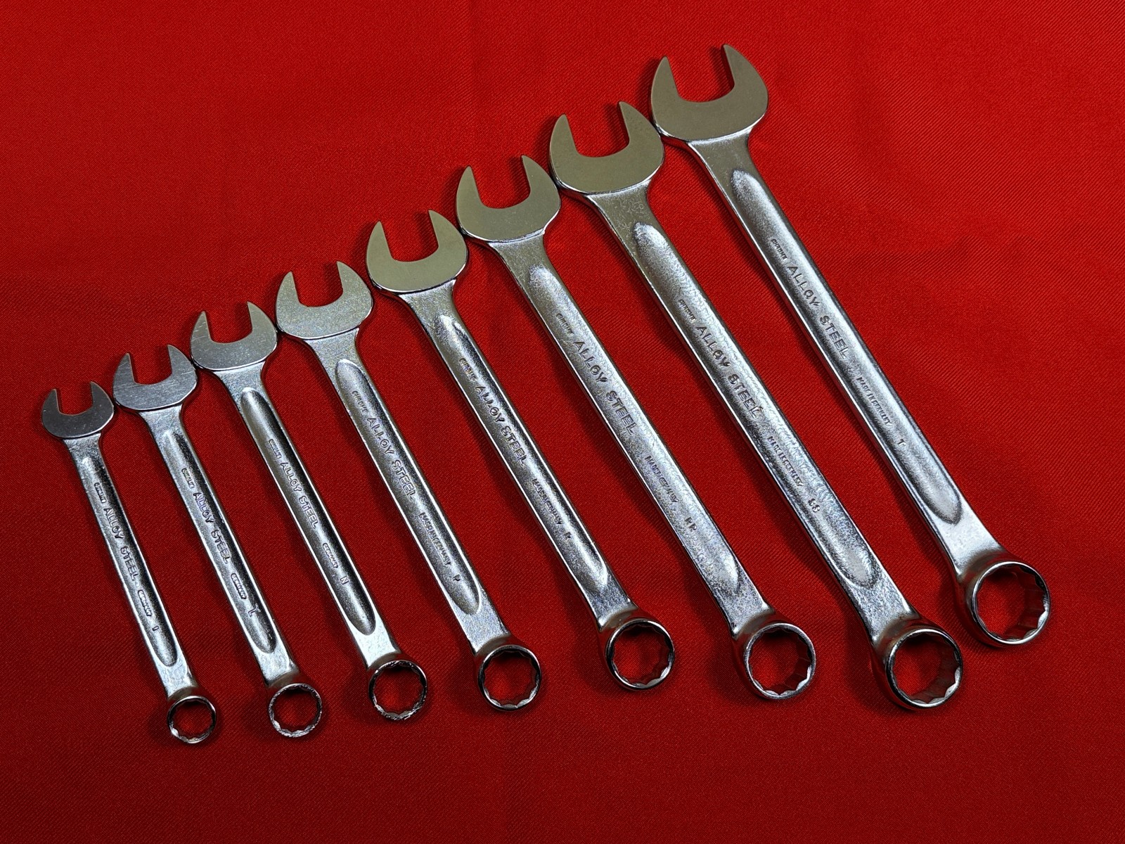 NOS Vintage Stahlwille SAE Open Box 13 series 8 pc Combination Wrench Set
