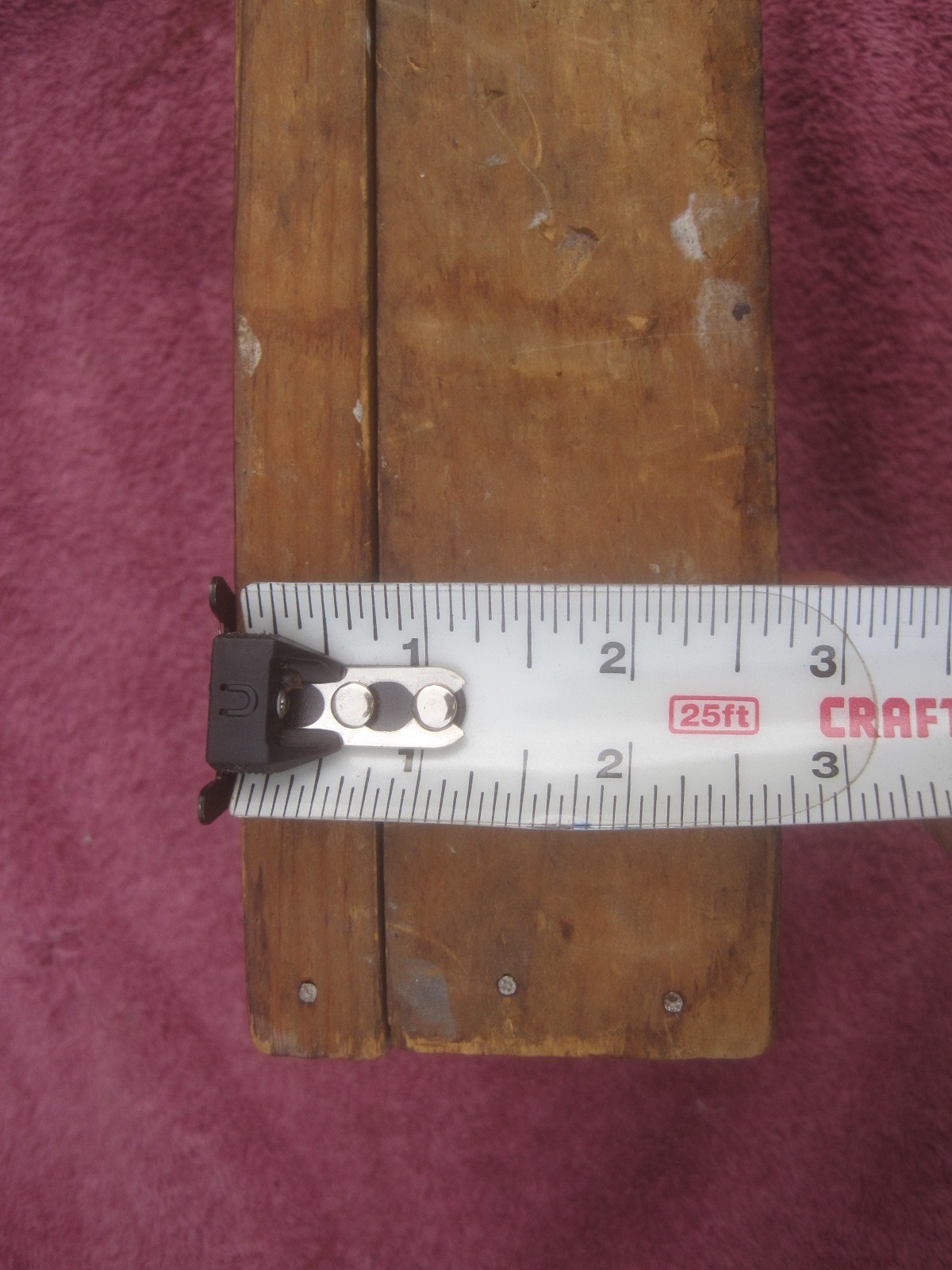 Used wood machinist tool box was storage for dies 4 compartment 8″X5-1/2″X2-3/4″
