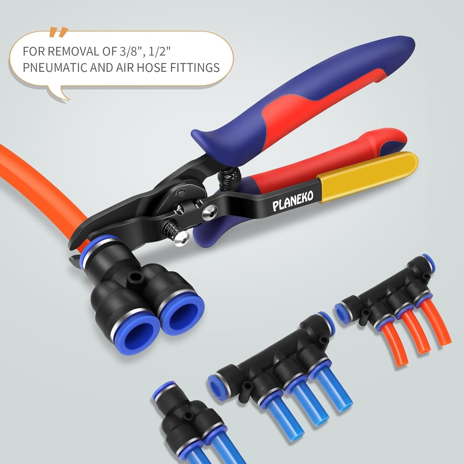 Air Line Pliers Push to Connect Fitting Disconnect Tool for 3/8″ 1/2″ Pneumatic