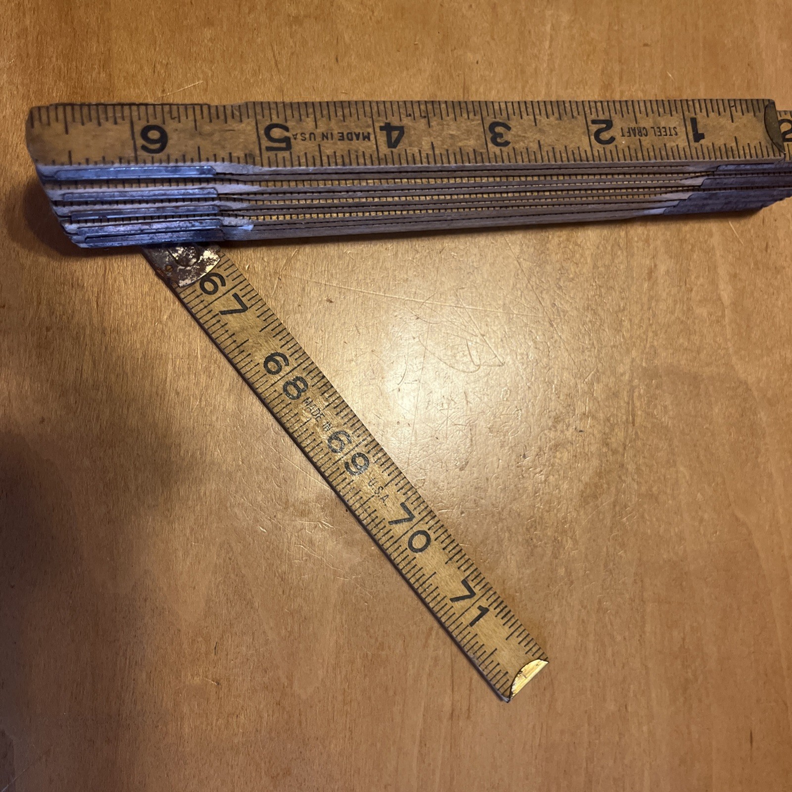 Steel craft 72” Wooden Folding Ruler