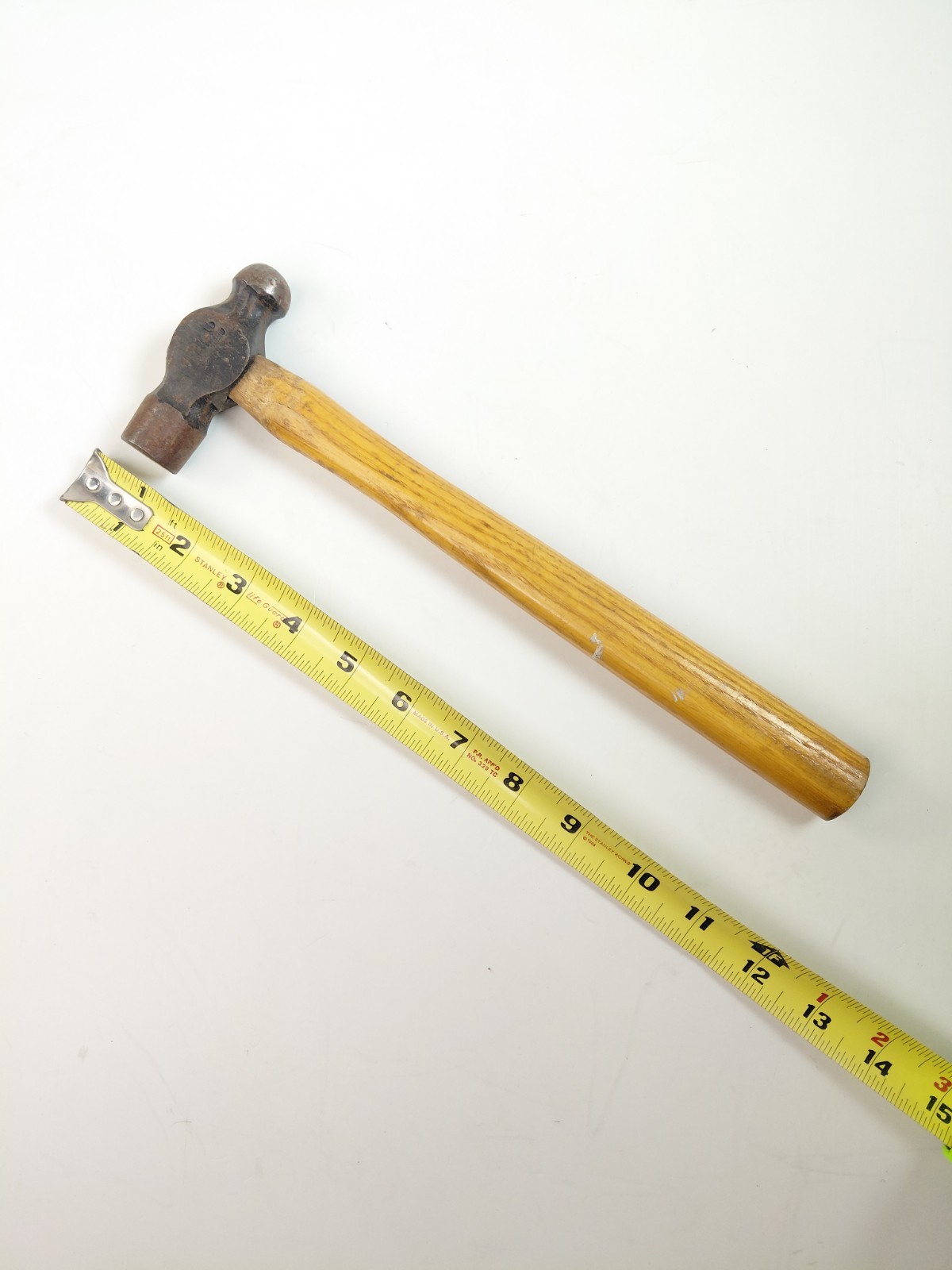 Vintage Ball Peen Hammer 1/2lb Stamped HR W- Germany