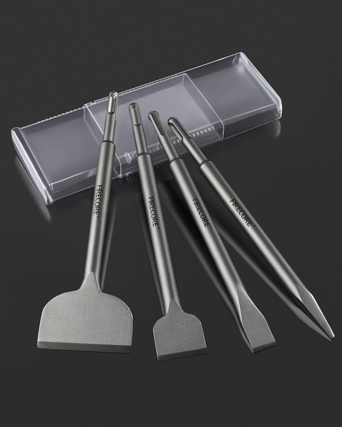 Durable 4pcs SDS Plus Chisel Set for Demolition – Compatible with Rotary Tools