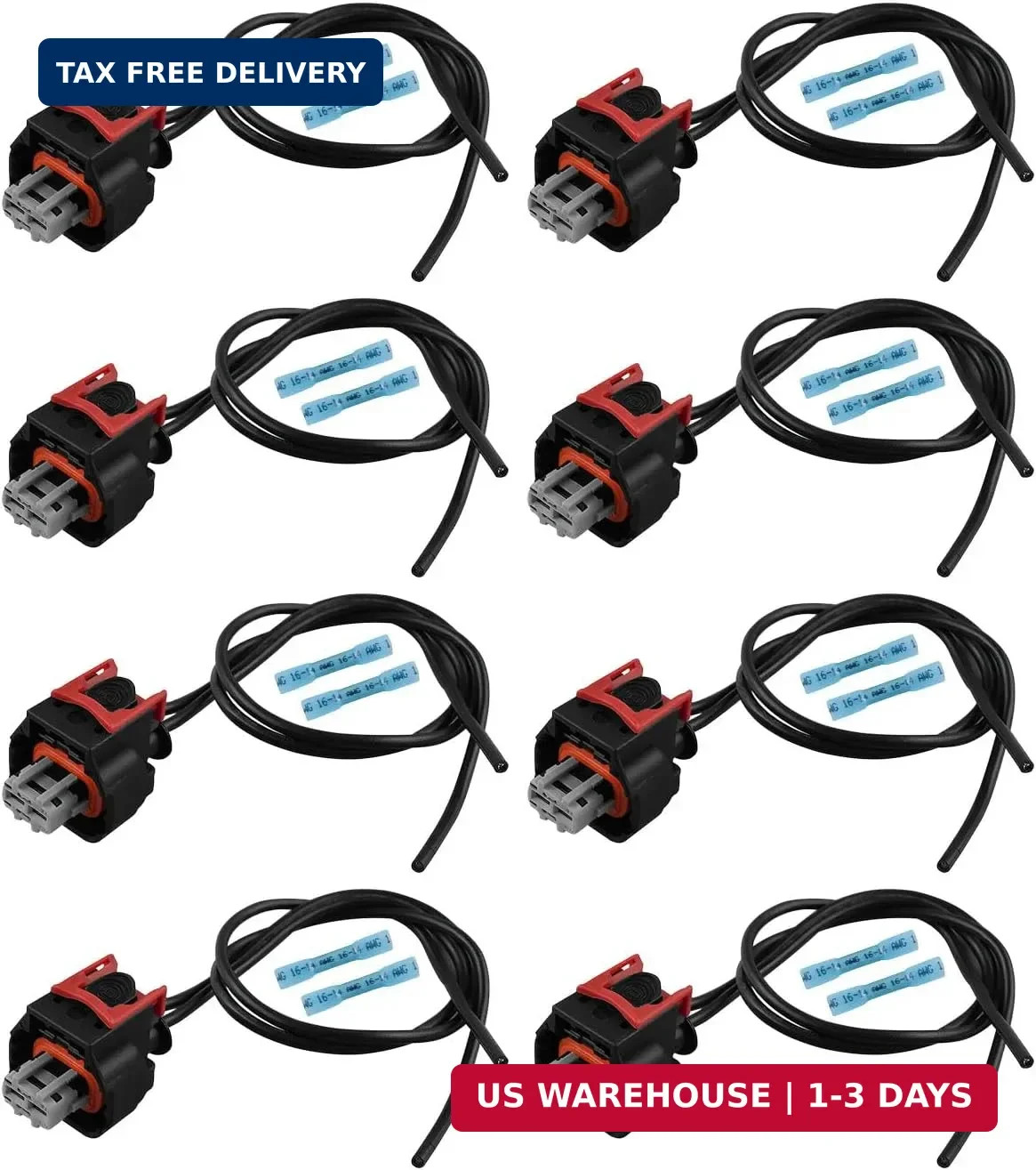 Injector Pigtail Connector PT3739 Fit for Chevy GM Vehicles 2017-2024 | 8 PCS Mu