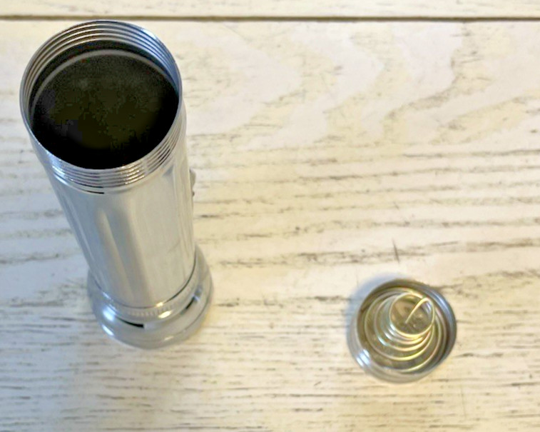Eveready Chrome Retro Flashlight 2 D Batteries Metal