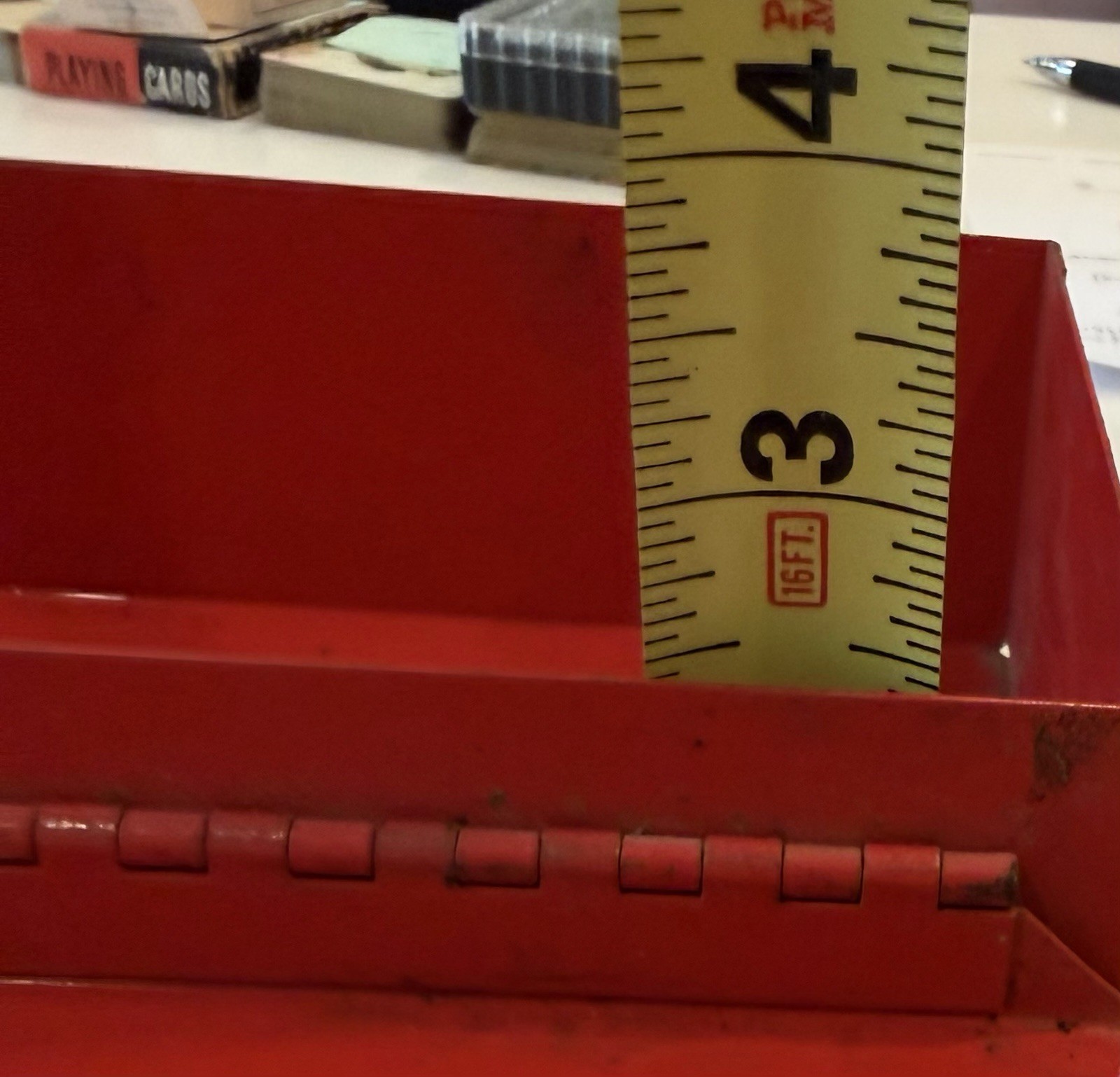 Snap-On KRA-104 Red Metal Tool Box 14 1/4″ x 5 1/2″ x 2 1/2″