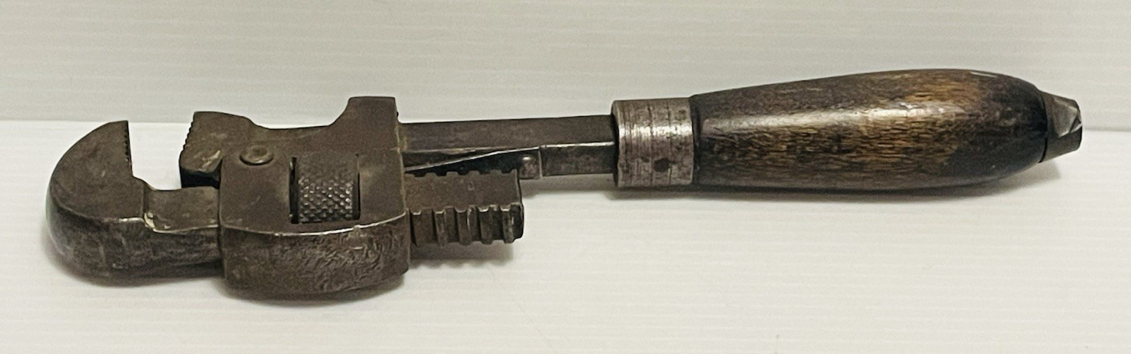 Stillson Pair of Used Vintage Hudson Forge/Moore Drop Forging 10″ Pipe Wrenches.