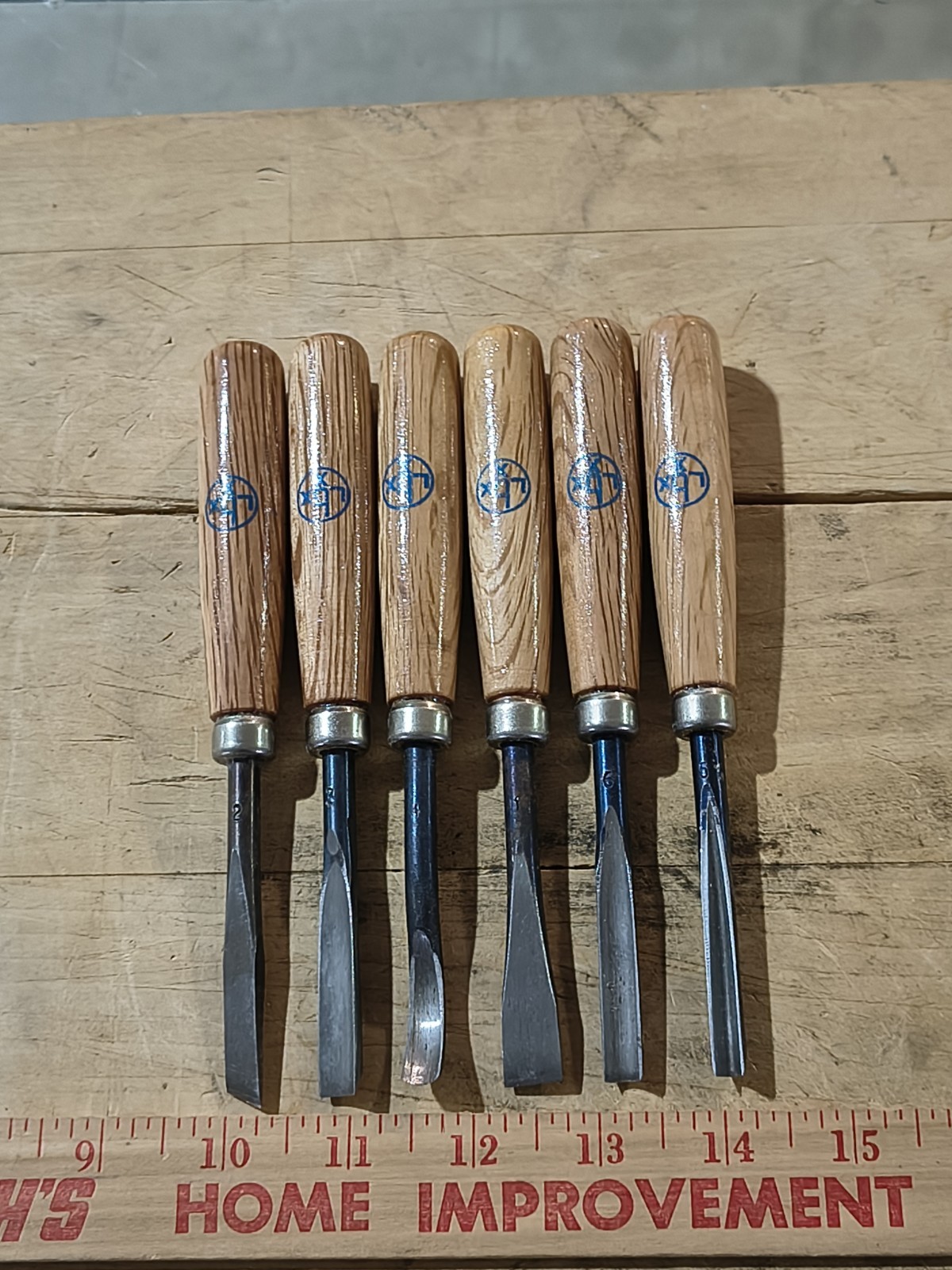 Rare Lux Germany 6pc Set Gouge And Carving Set Unused Wood Carving Vintage