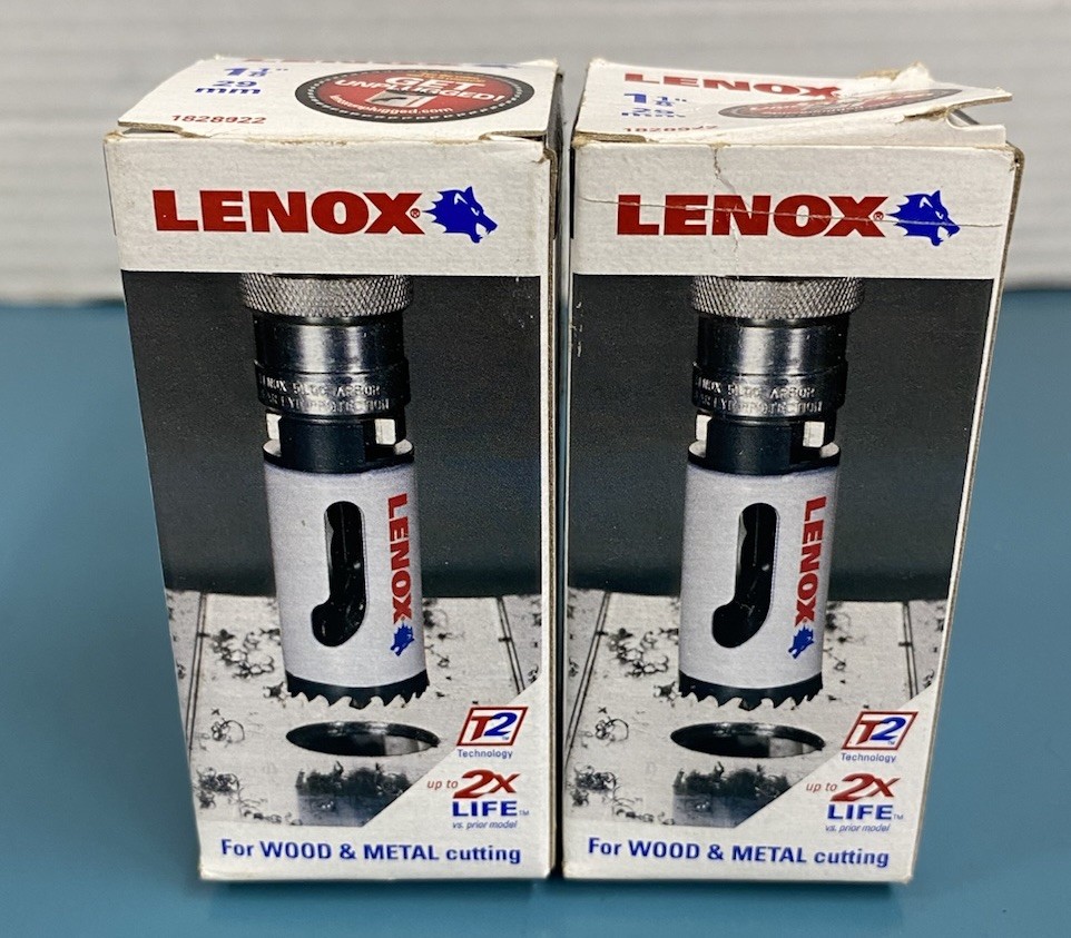 Rare Vintage 2010-12 Lenox Tools Samples Lot Stainless Steel Blade Hole Saw Bit