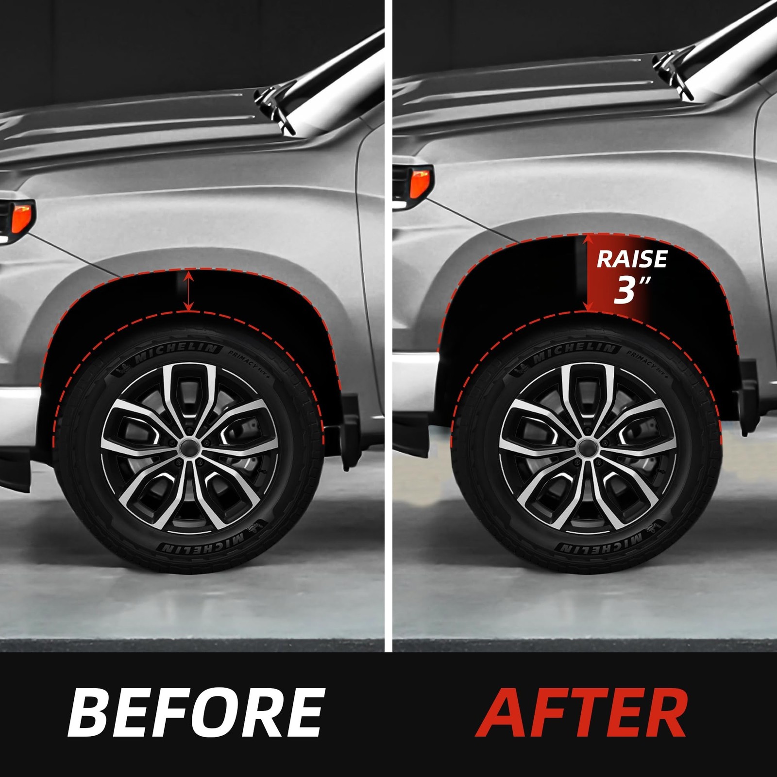 Leveling Lift Kit for 2007-2023 Silverado 1500 Sierra 1500, 3” Forged Front …