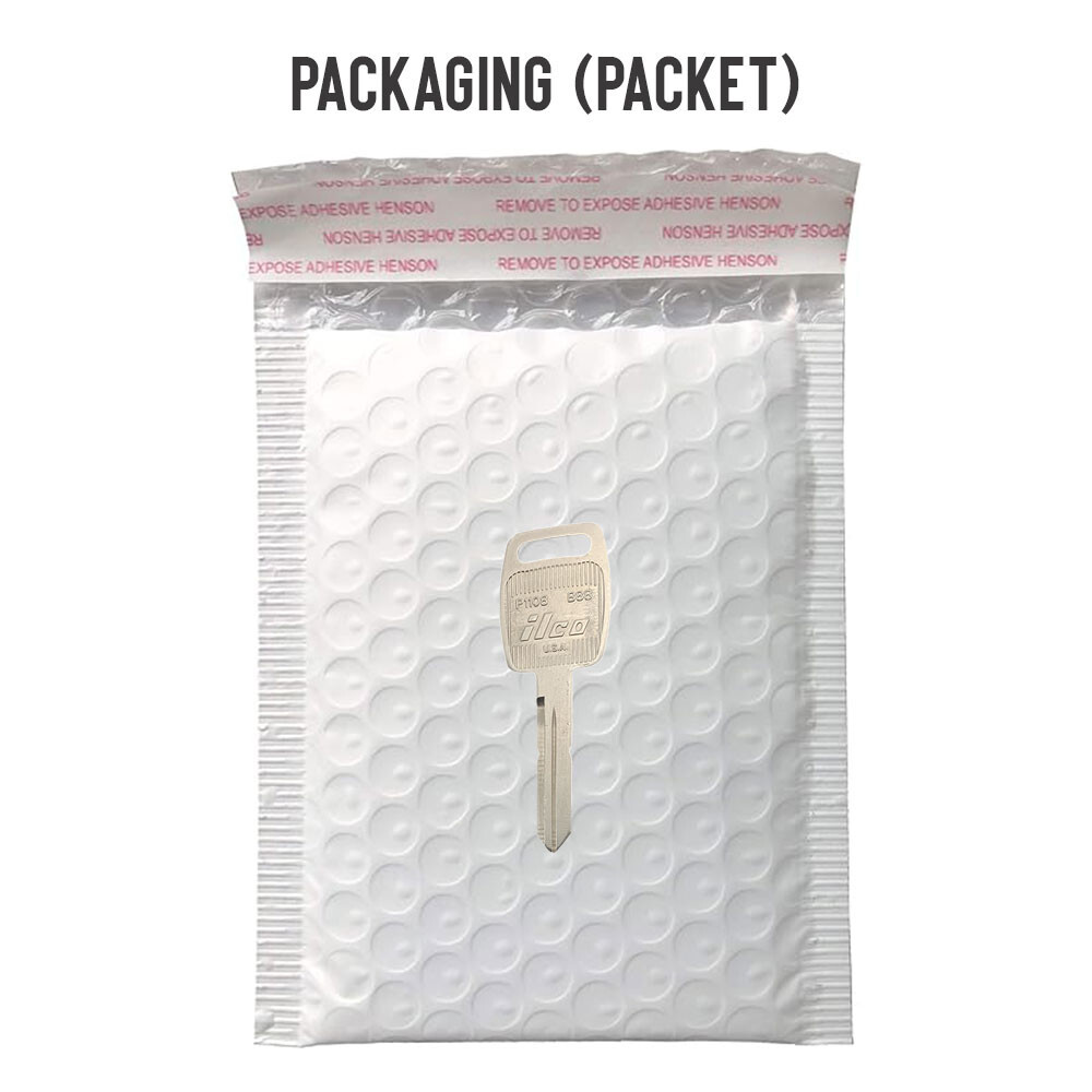 B88 / B76 / P1108 Mechanical Key Blank Nickel