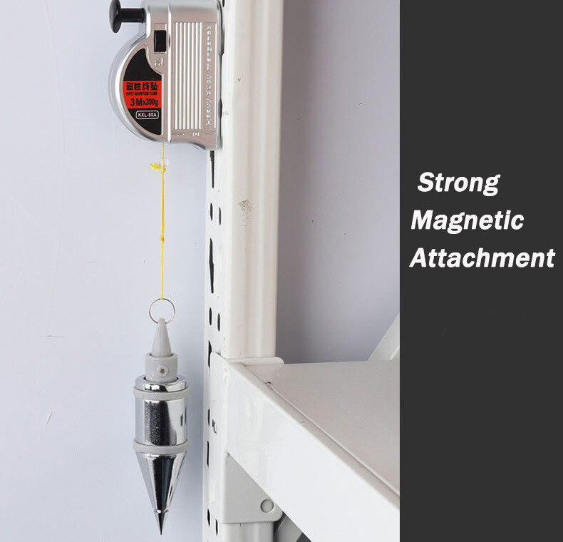 Magnetic ADAS Calibration Auto-Retract Plumb Bob with 9.8ft String 10.58oz(300g)