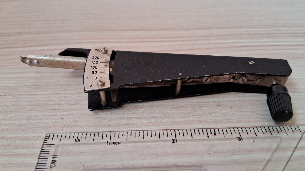 Vintage Grammeter Tensiometer Mechanical 0-280g Tension Gauge Russian USSR 80s