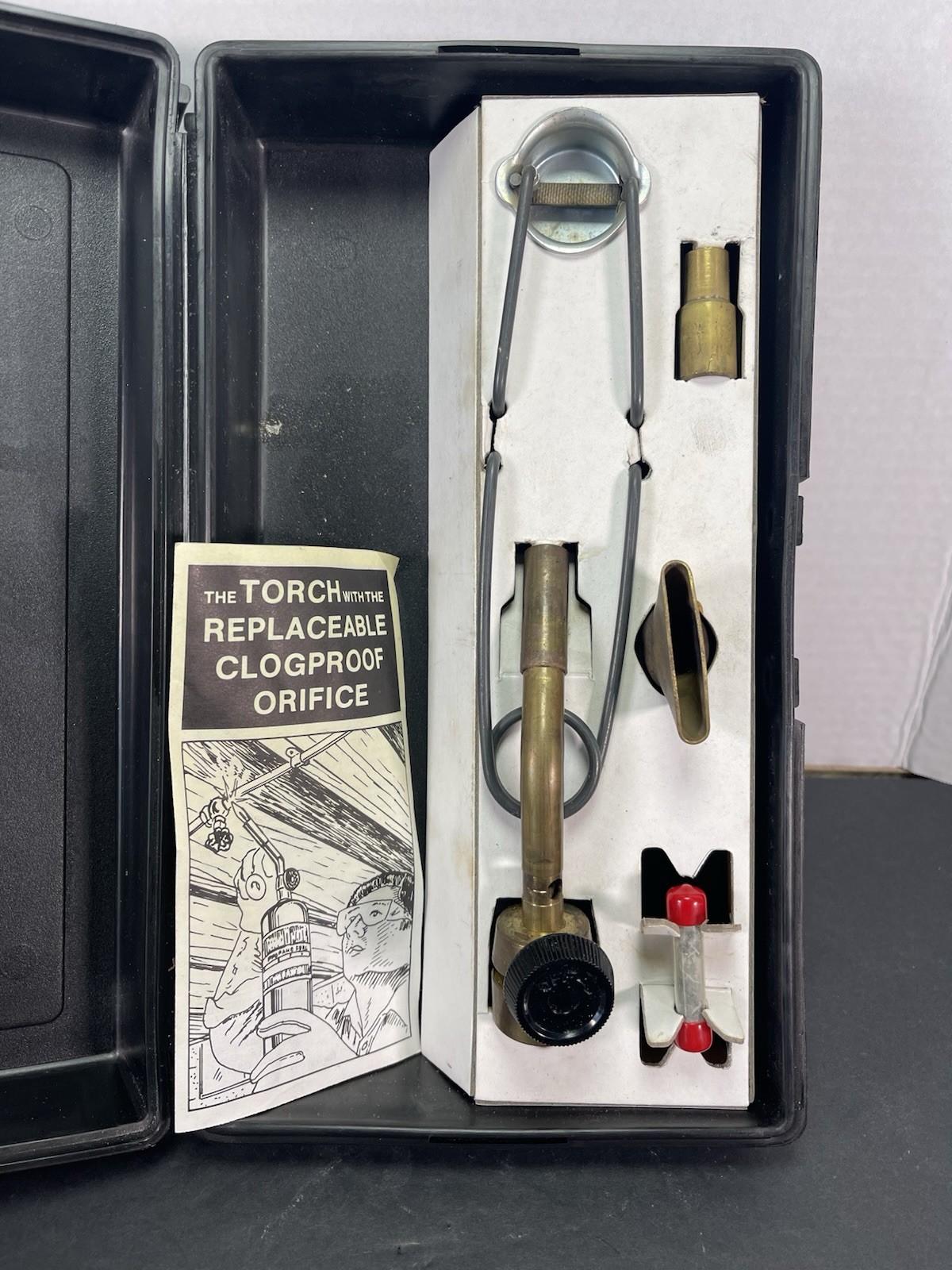 Benz O Matic Torch In Original Hard Case Has Original Home Depot Sticker ￼