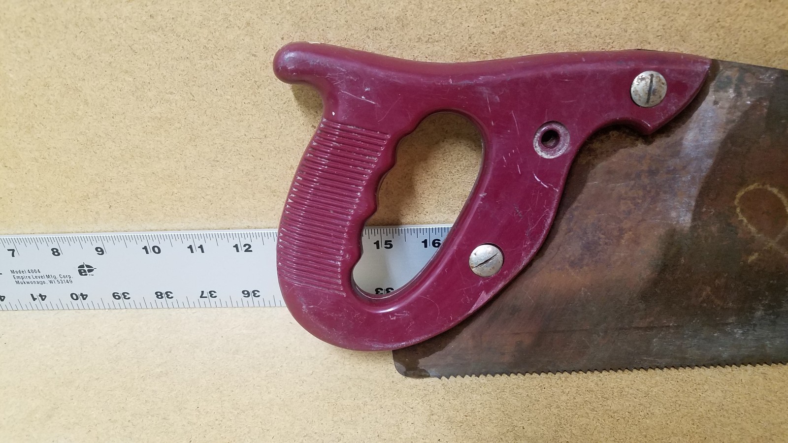 VINTAGE GREAT NECK HAND SAW, USA.