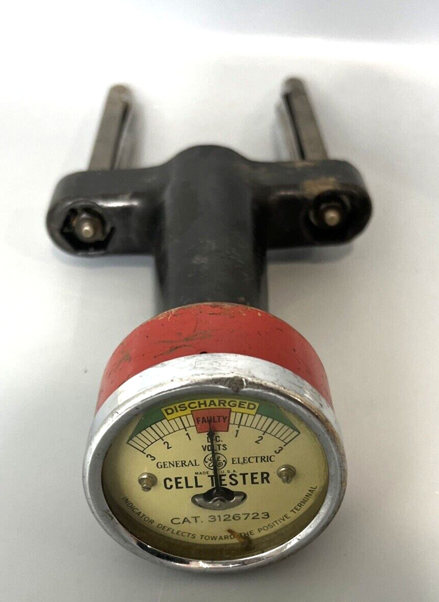 Vintage GE General Electric Automotive Battery Cell Tester, Cat. 3126723 DC Volt