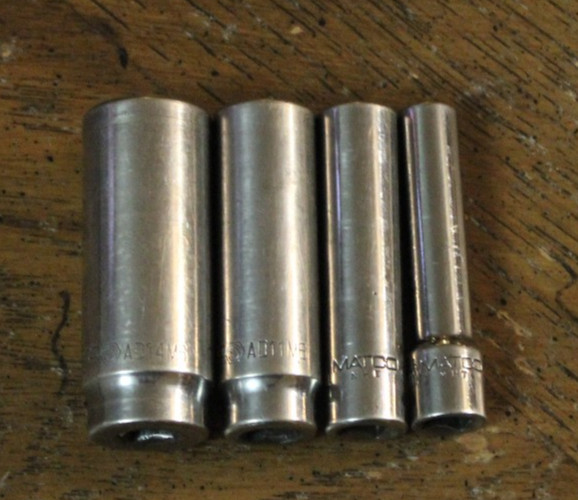 4 Matco Tools 1/4″ Drive 6 Point Metric Deep Socket AD14M6, AD11M6, AD9M6, AD6M6