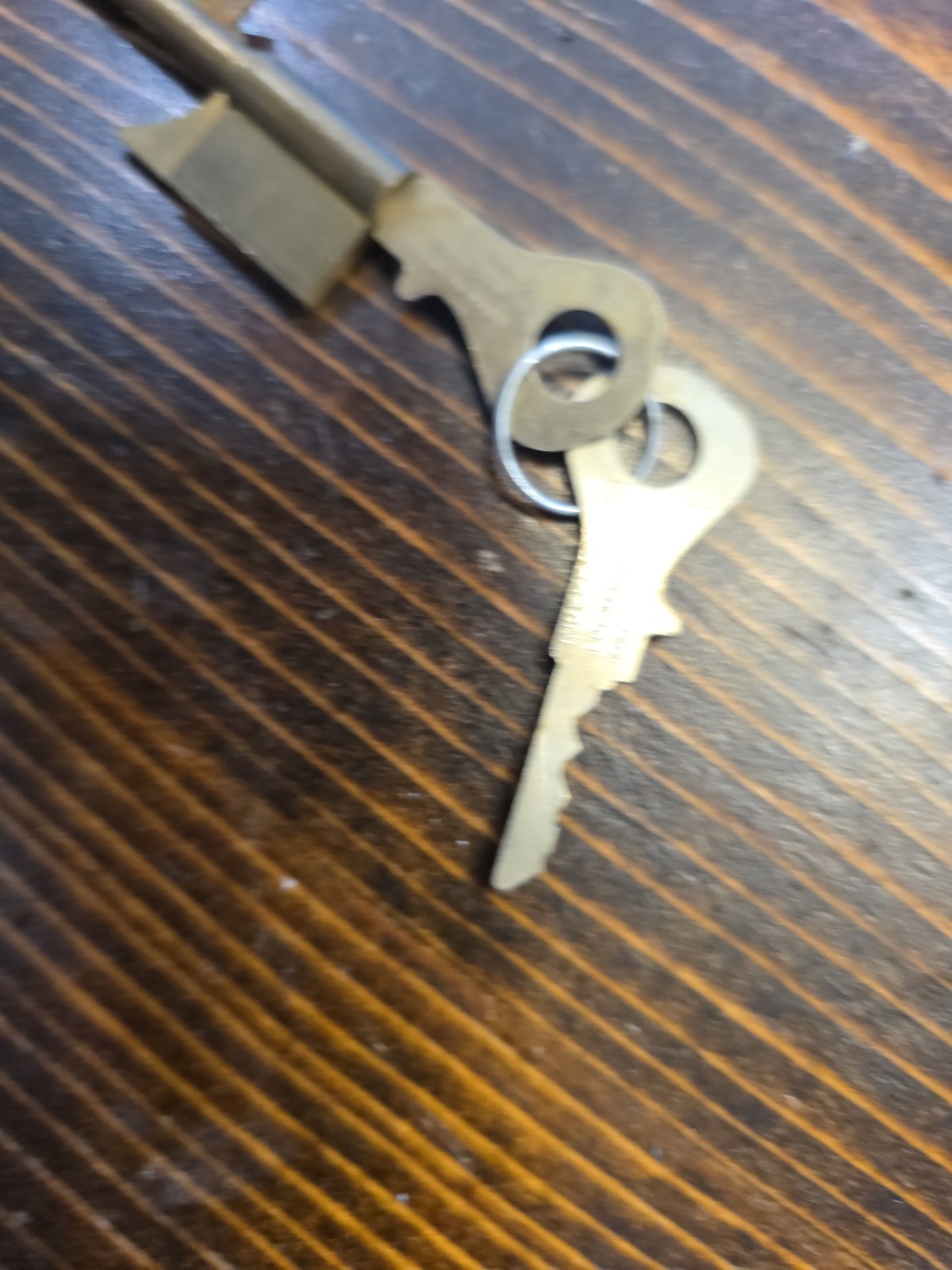 Vtg Automatic KEYHOLE Lock For Old Skeleton Key Locks INDEPENDENT LOCK CO