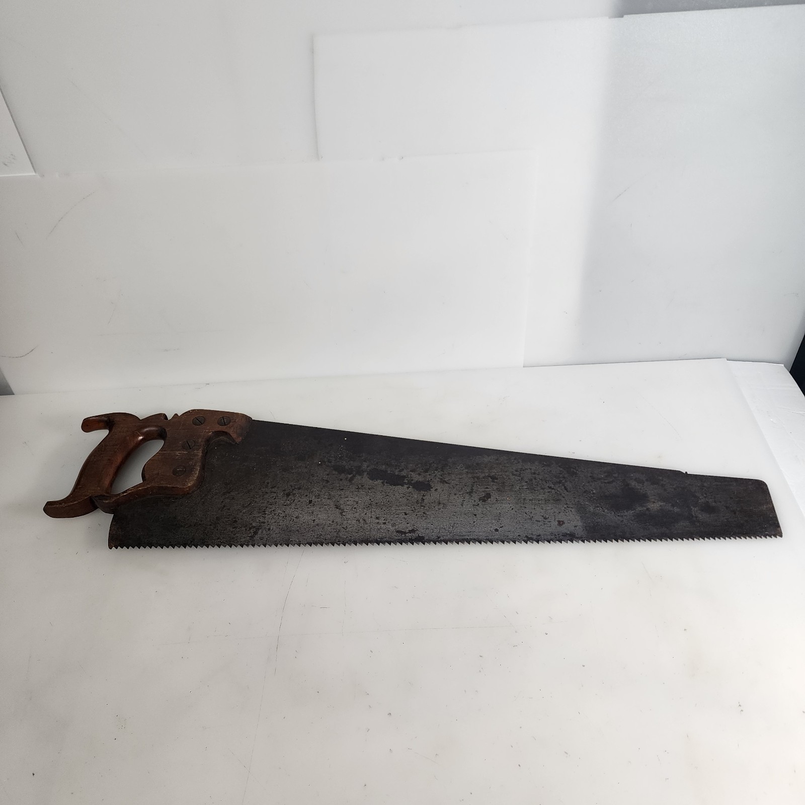 Vintage Simonds Hand Saw Fitchburg Mass USA Chicago ILL 28″