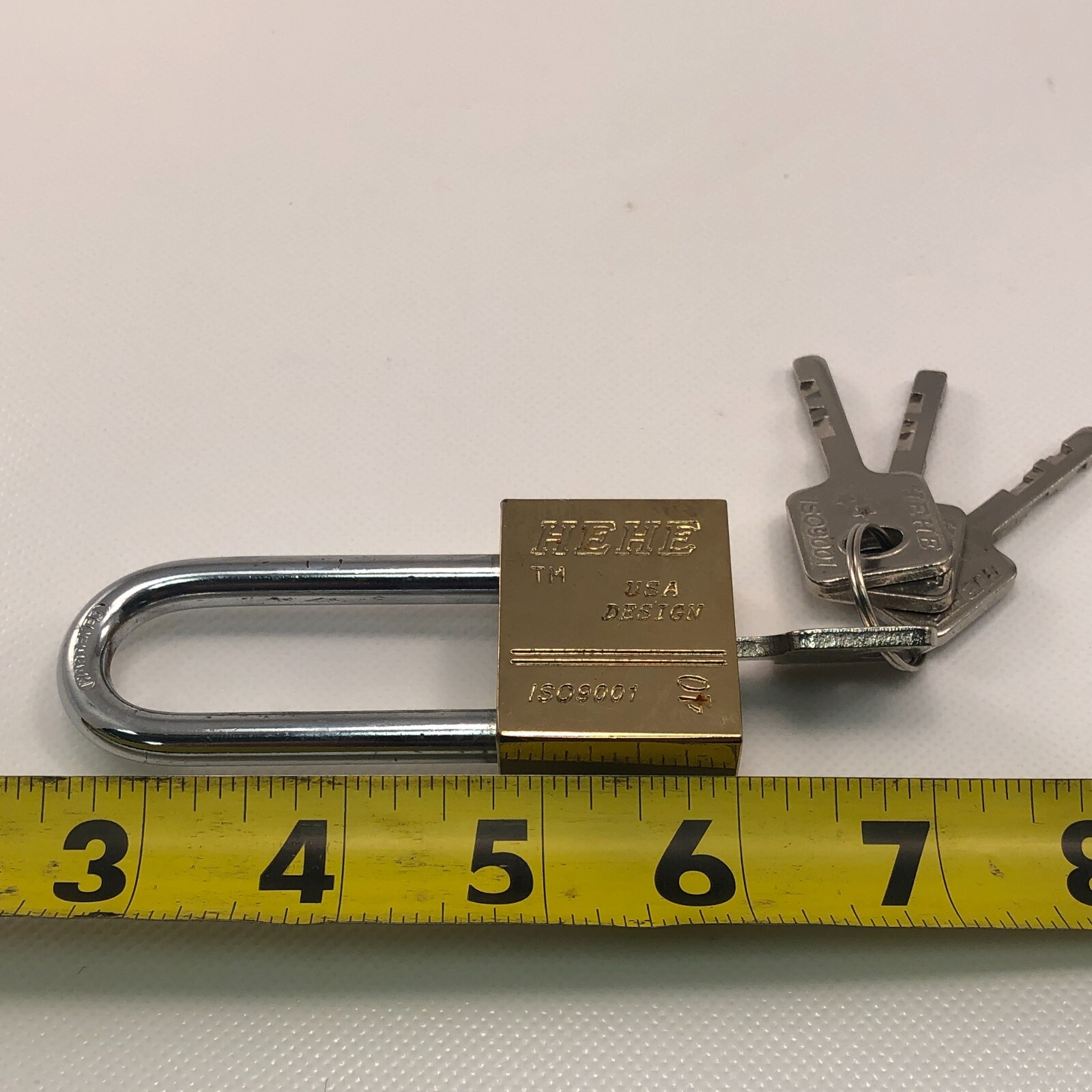HEHE Padlock, #40 USA design 4-KEYS EGYPTIAN Nice Fast Ship