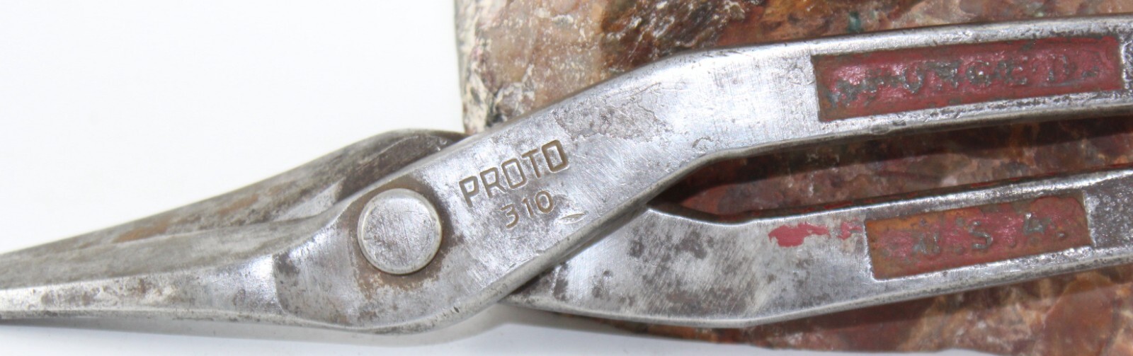Proto 310-Tin Snips/Sheet Metal Scissors-Forged-U.S.A.-Red Finish