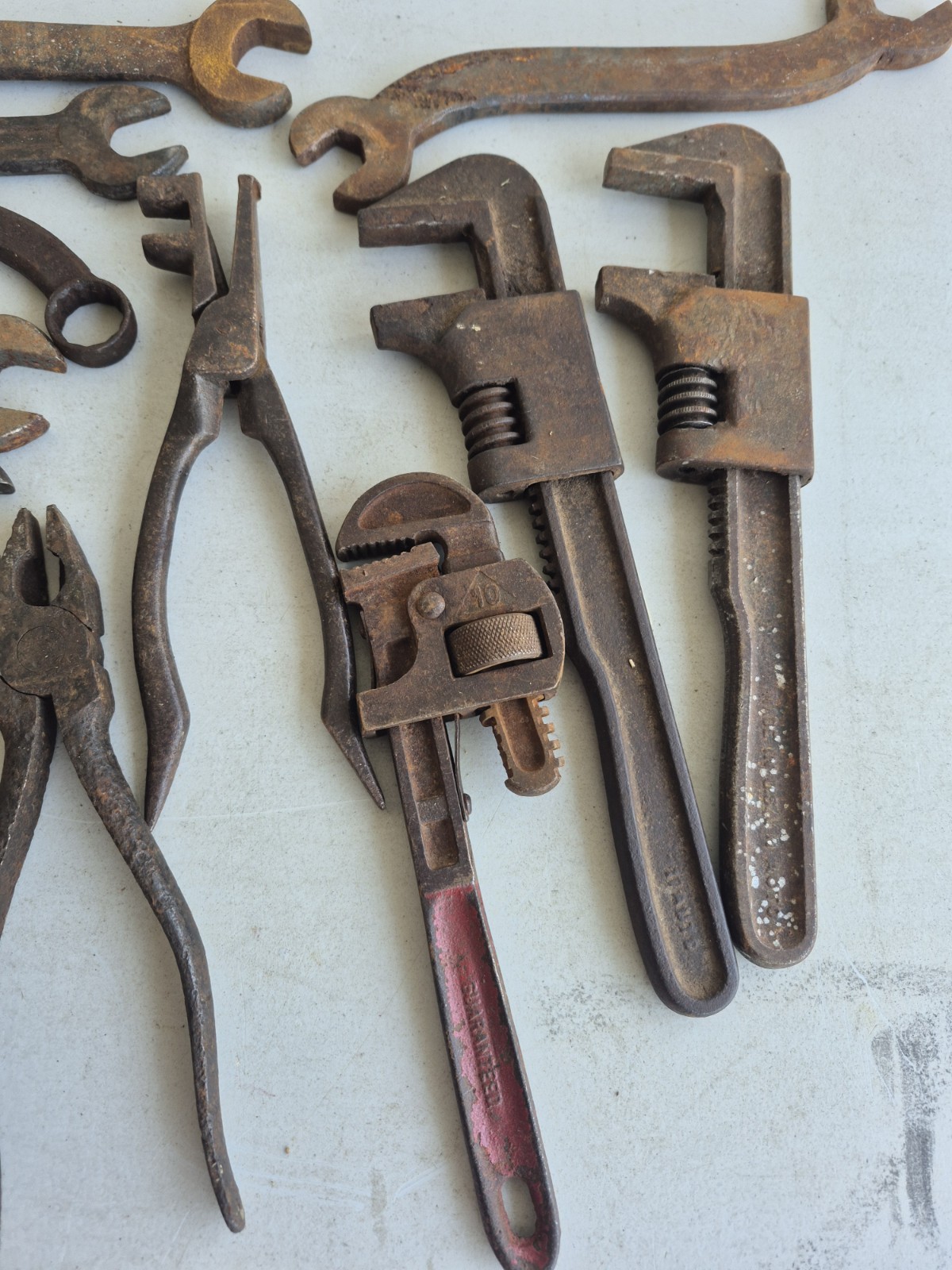 ANTIQUE TOOLS WRENCHES,MACHINE SHOP,MECHANIC TOOLS MIXED LOT,COLLECTIBLES