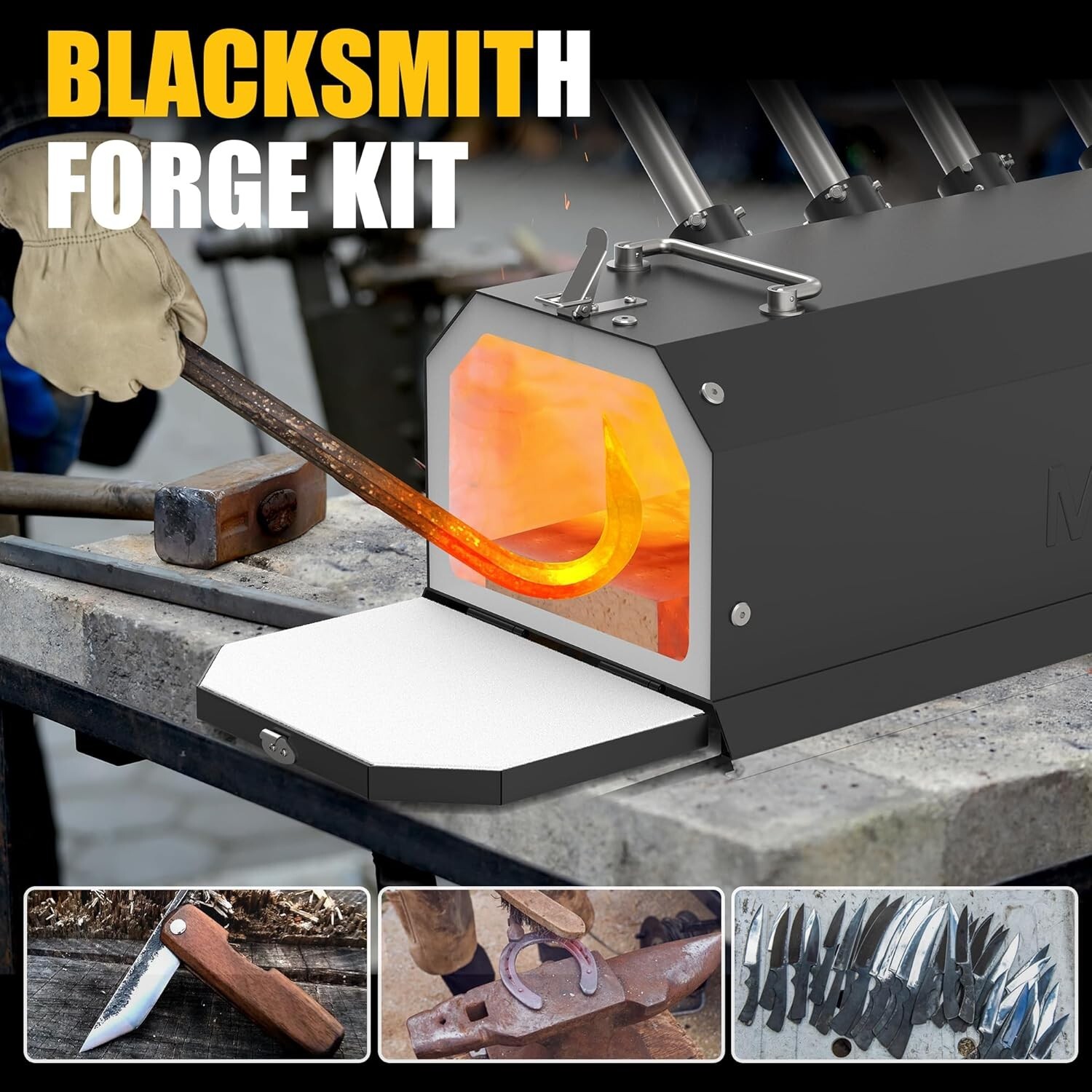 Four Burner Propane Forge for Home＆Professional, Gas Forge-Efficient Heating
