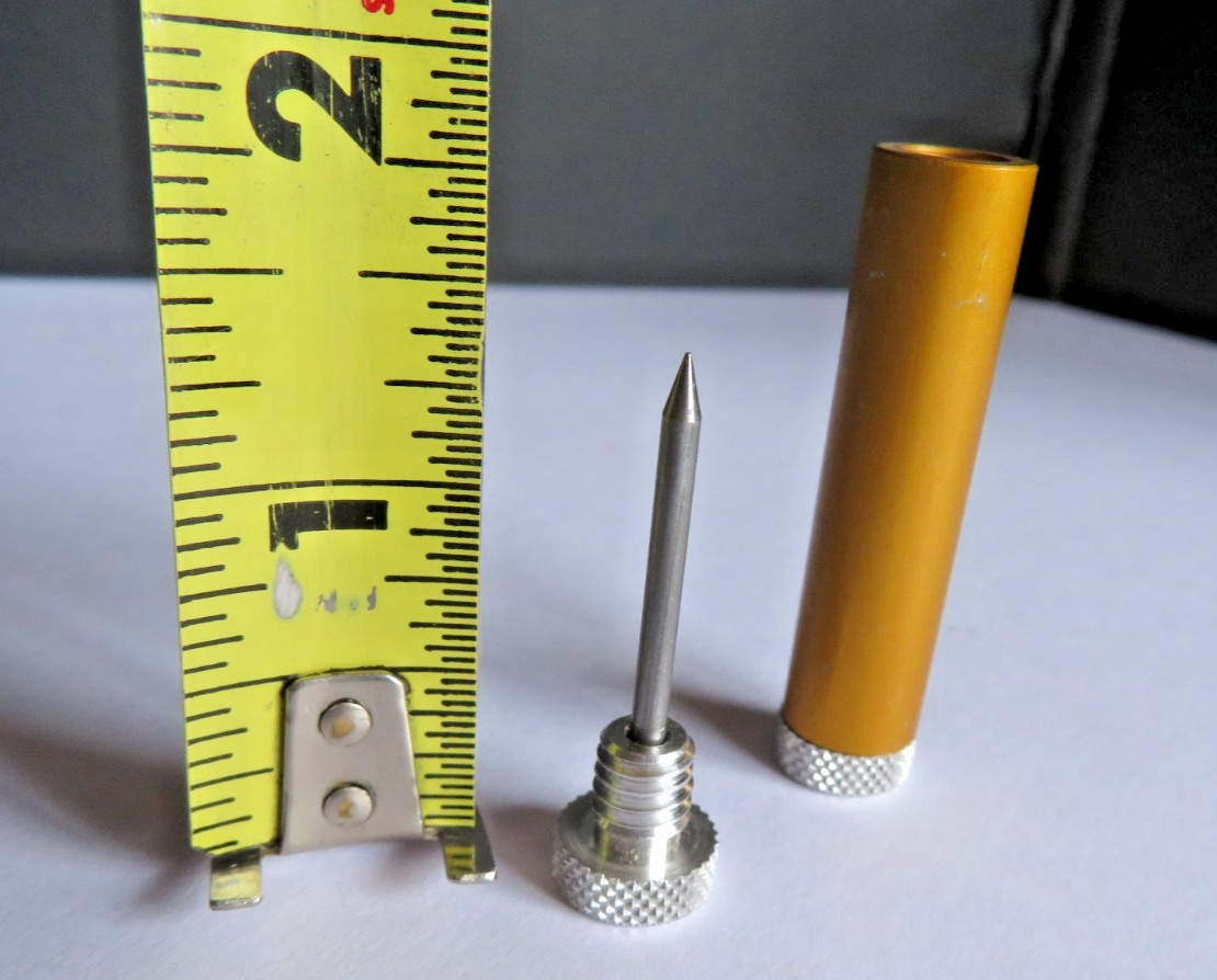 VINTAGE Aluminum 2″ Pocket Scriber *VIDEO* Steel Point For Wood or Metal Scribe