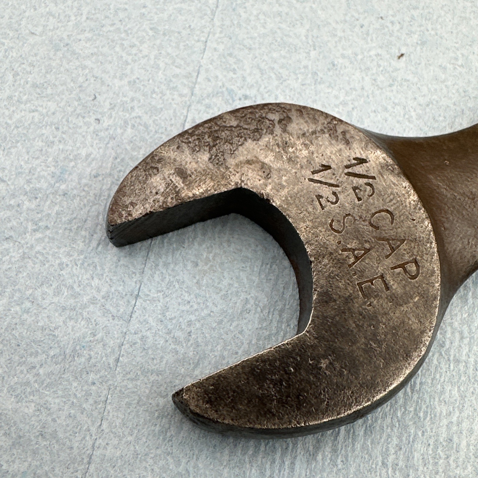Vintage Billings & Spencer 2025 Open End S Wrench 1/2 and 9/16 Hex USA
