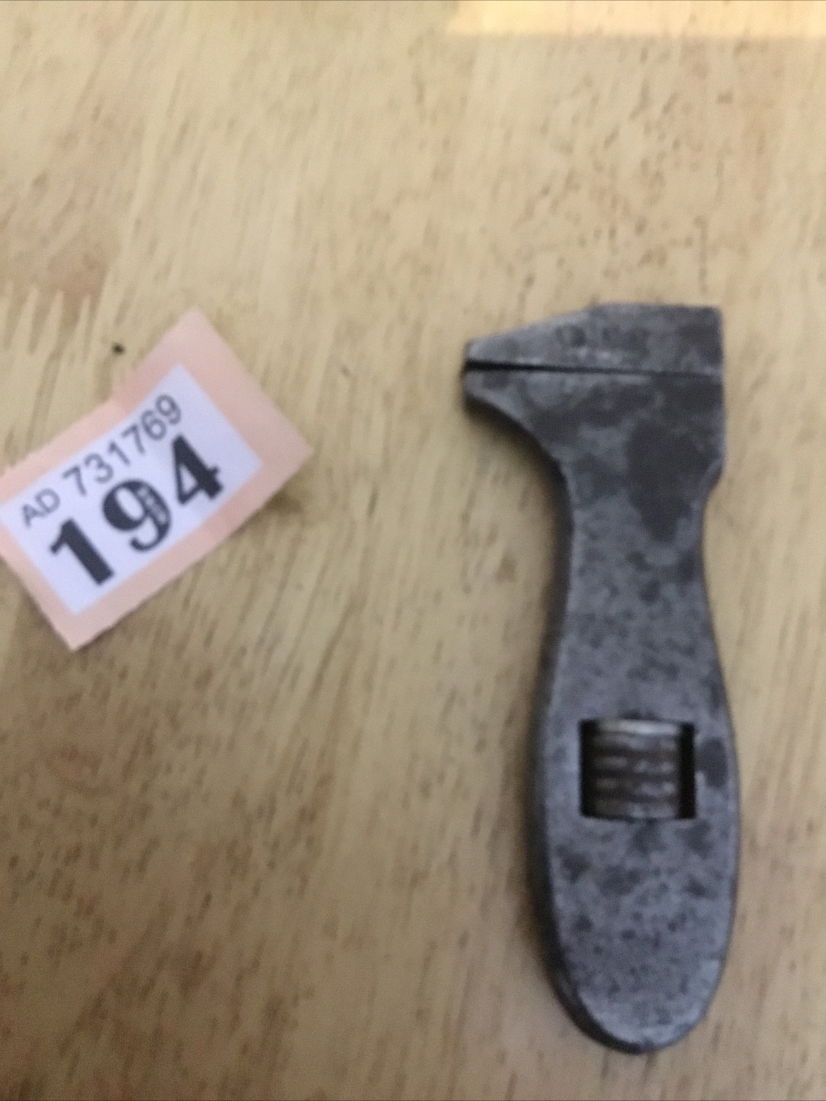 Vintage Adjustable Spanner 4” Adjustable Spanner Wrench Vehicle Tool.194