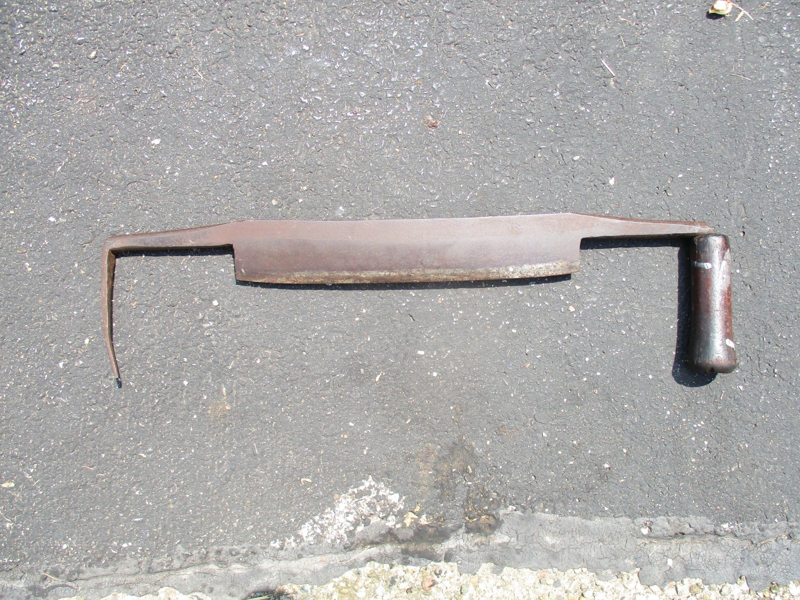 DR Barton Draw Knife 12″ Blade 22″ Oal (Needs Handle) Restoration project