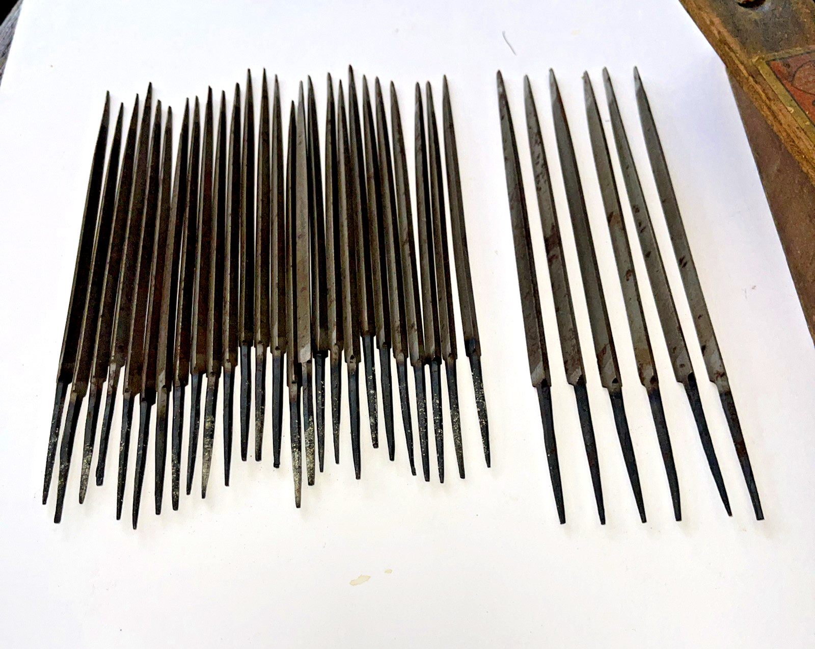 Antique Rare Quality Swiss Pattern Iron Needle Files Hibbard Spencer & Bartlett