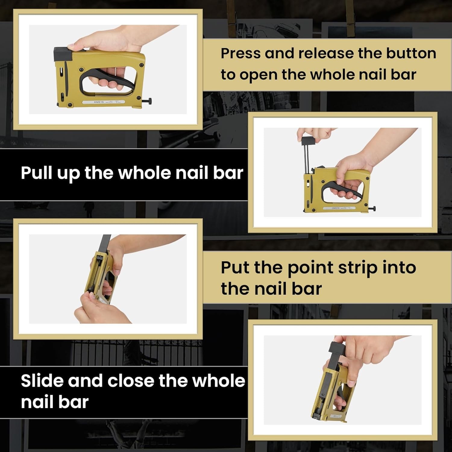 Point Driver for Picture Framing with 2000 Points Portable Joinery