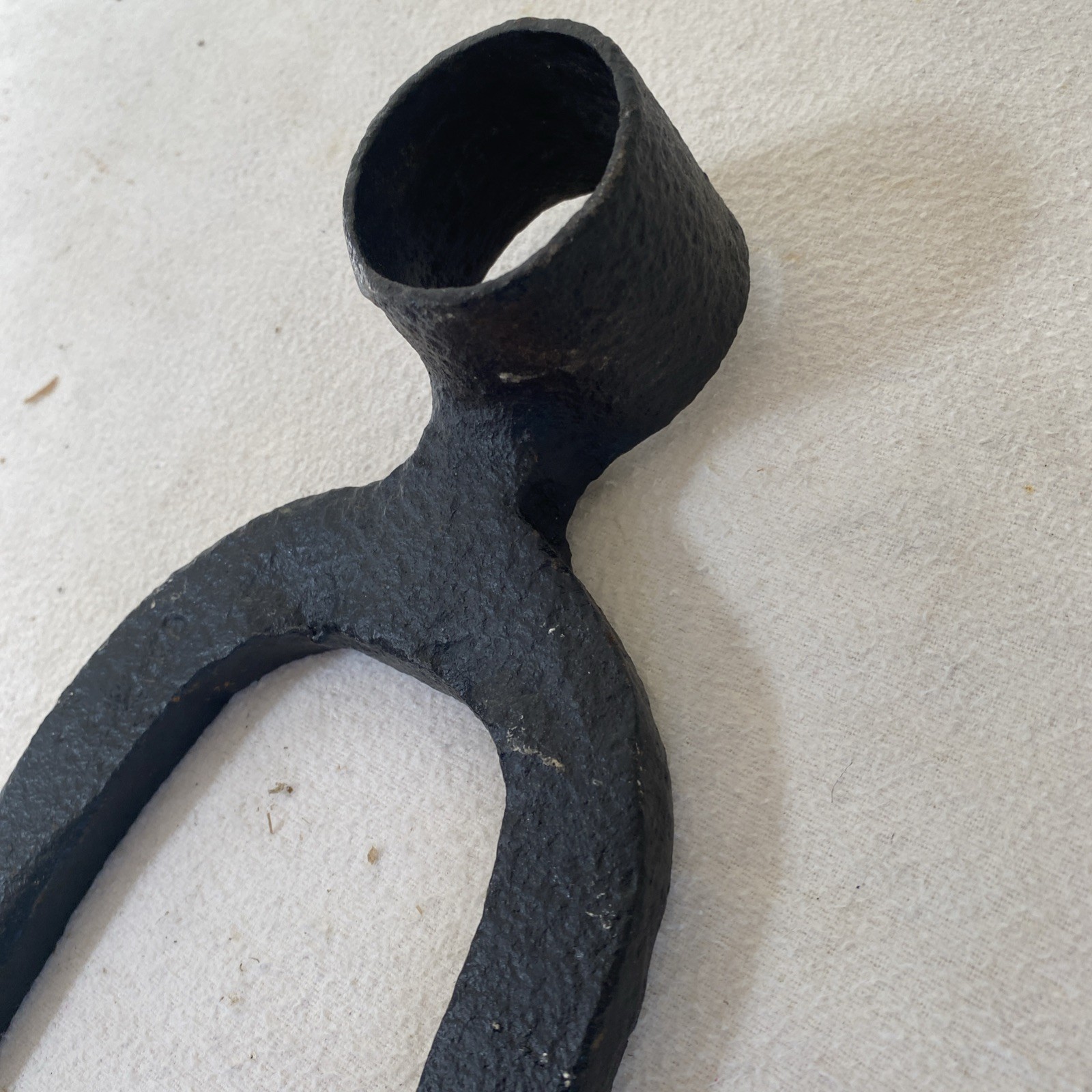 Antique Hand Forged Bident Hoe/ Two Pronged Antique Hoe