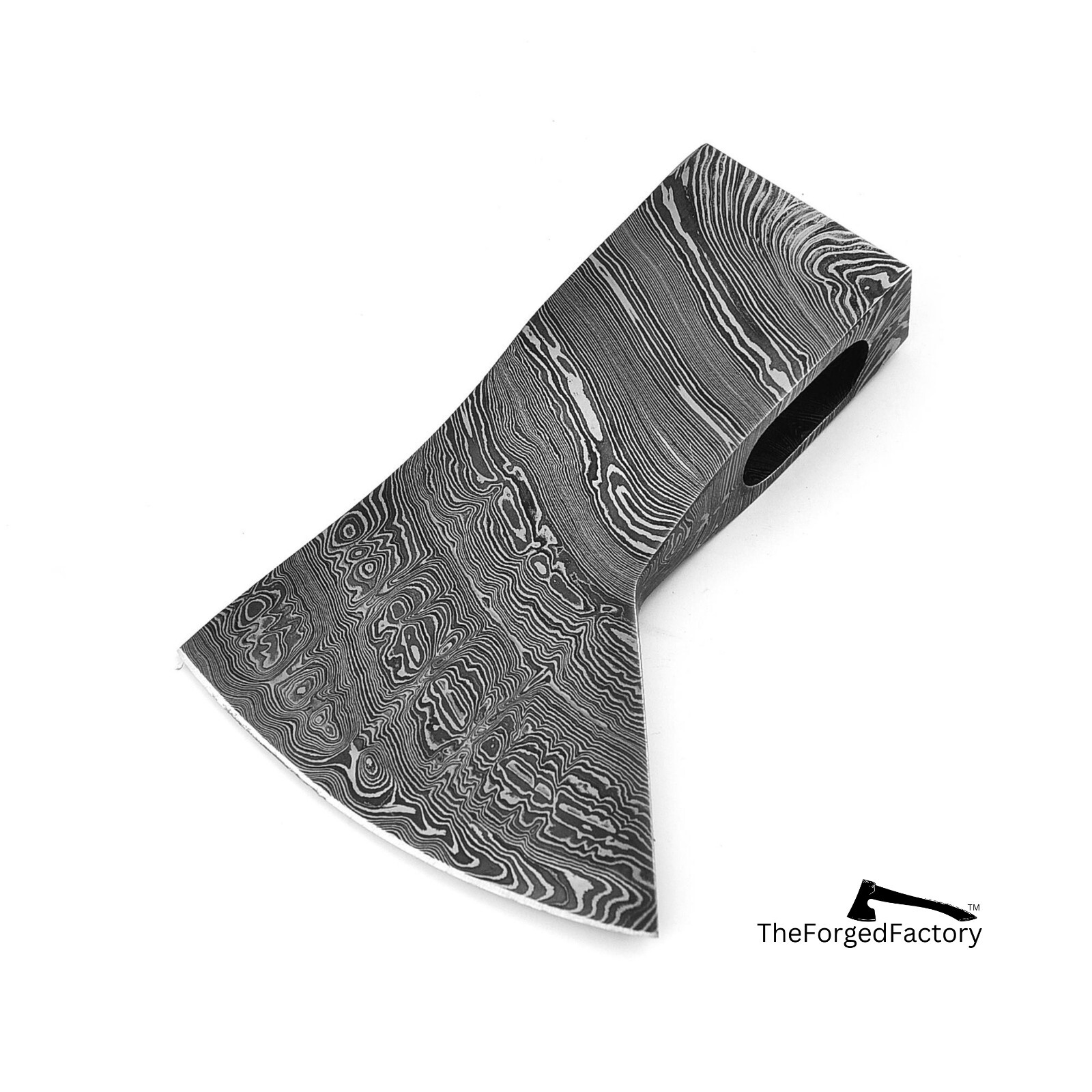 Custom Made Hand Forged Damascus Steel AXE HEAD for BUSHCRAFT and HATCHET AXE