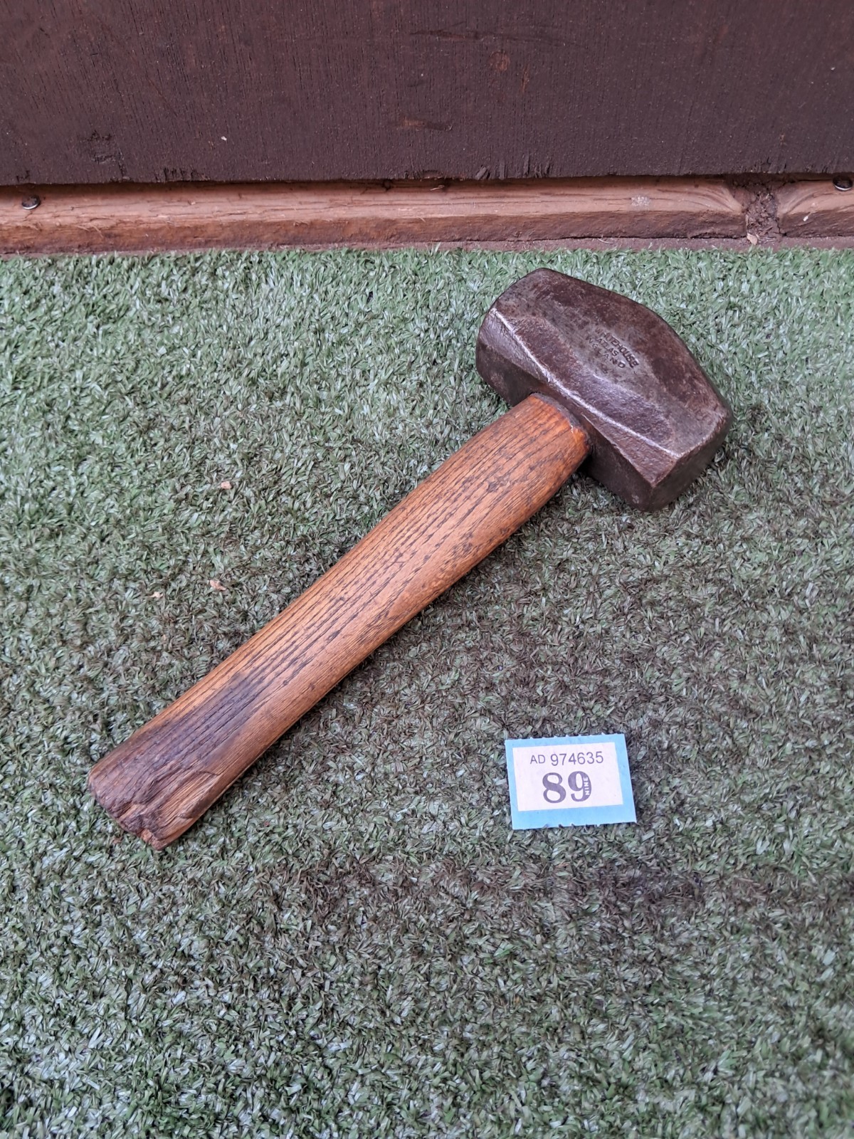 Vintage Whitehouse Lump Club Hammer 2.5 Lb Wooden Handle Old Tool (#089)