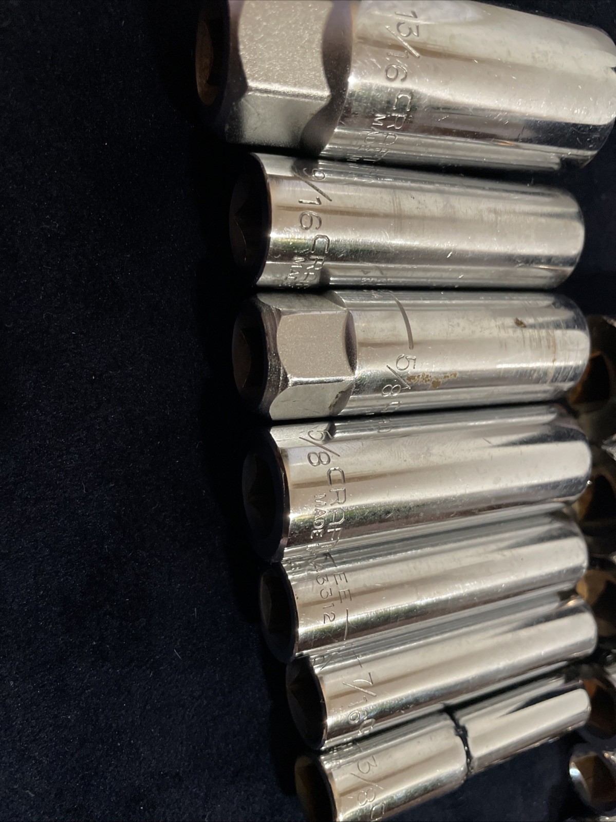 18 Piece USA Craftsman Tool 3/8″ Drive Deep Well Socket Extension Various Sizes