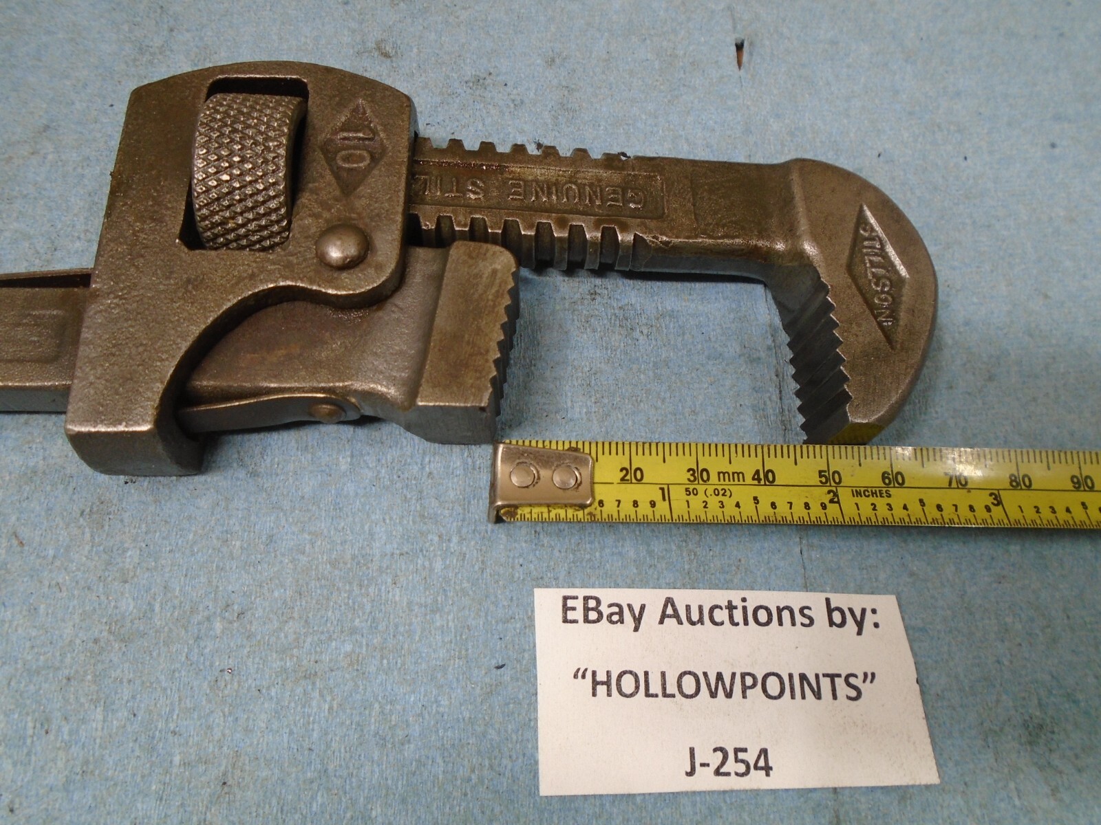 Walworth Stillson vintage Pipe Wrench 10″ Size w/ 2″ Cap. Good Jaws J254