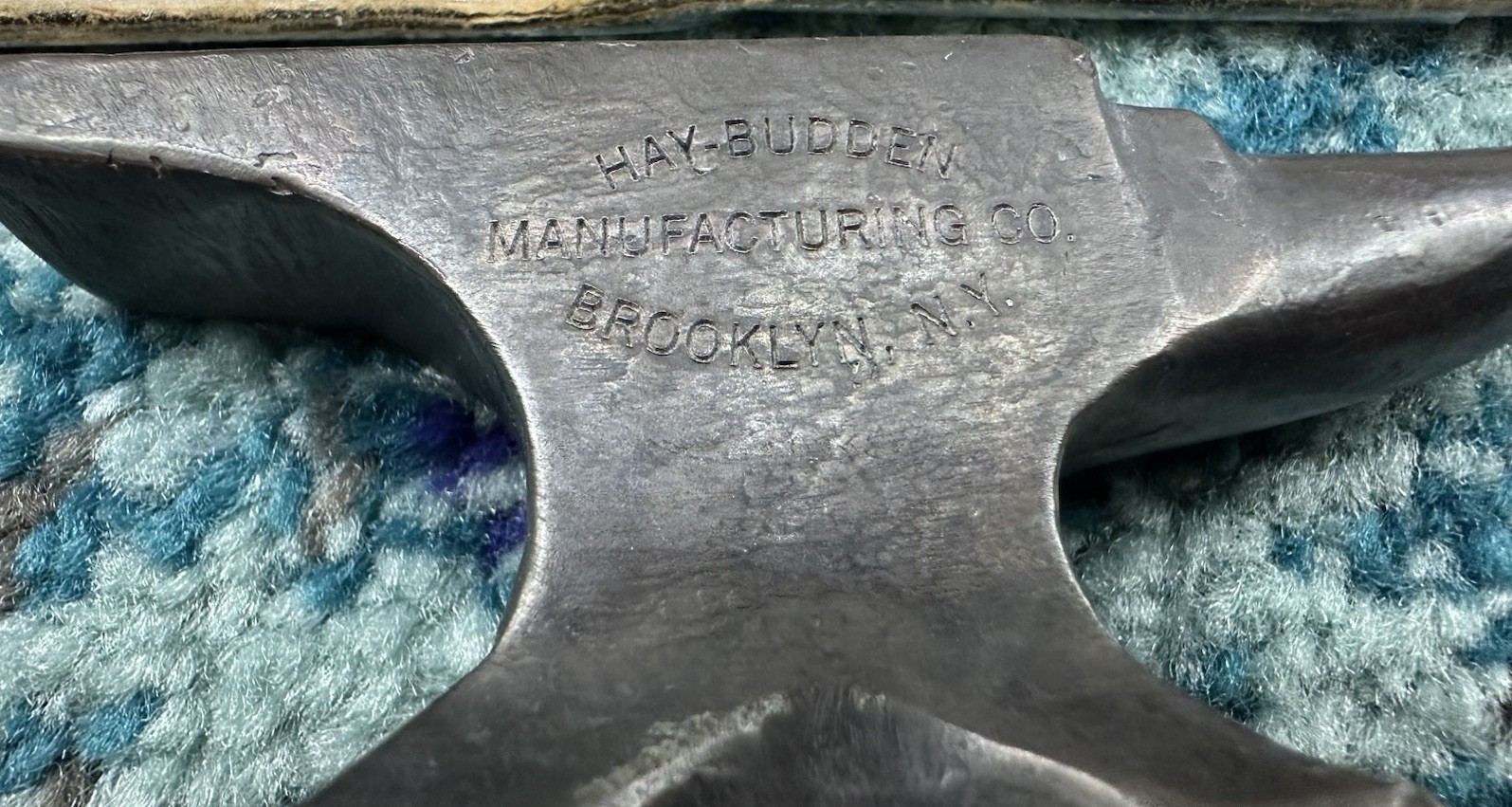Tribute Mini Hay Budden & Black Jack Blacksmith Anvil Solid Lead Wrought Iron