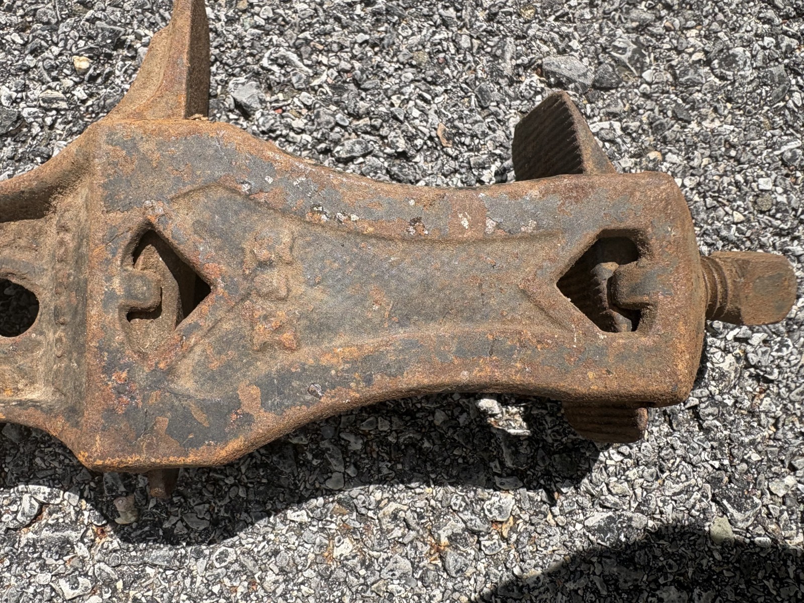 Boston 1896 Cast Iron Wood Clamp Threaded End Bar Clamp Sash Clamp Head No2