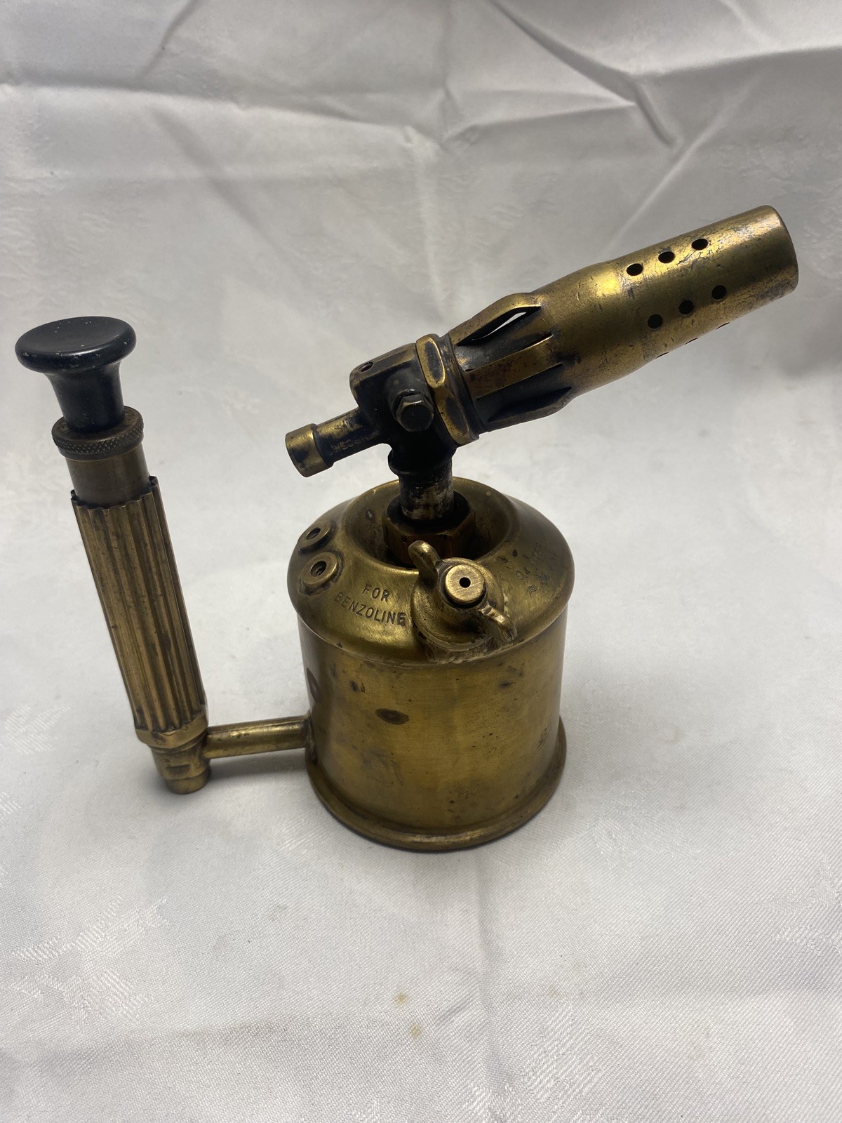 Rare Sievert Vintage Brass Benzoline Blow Lamp