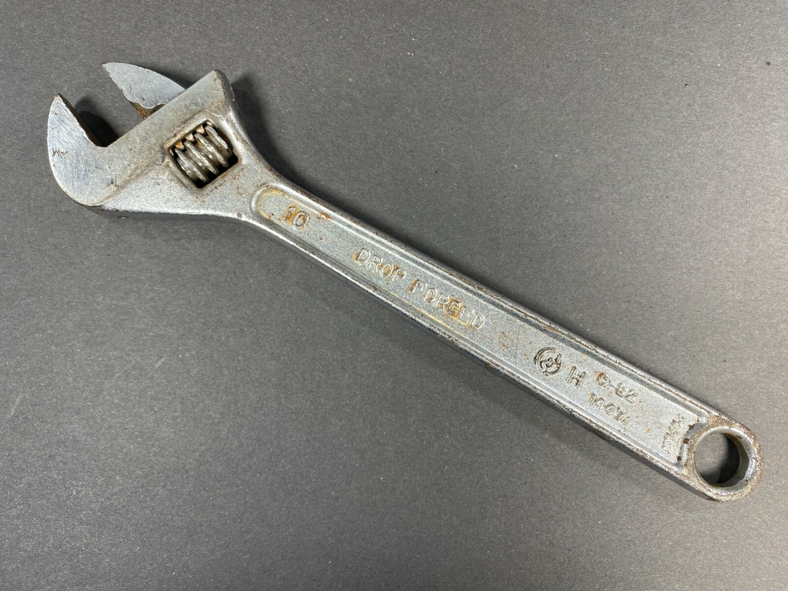 The Super Tool Company 250 mm Adjustable Wrench Crescent Vanadium Steel Japan