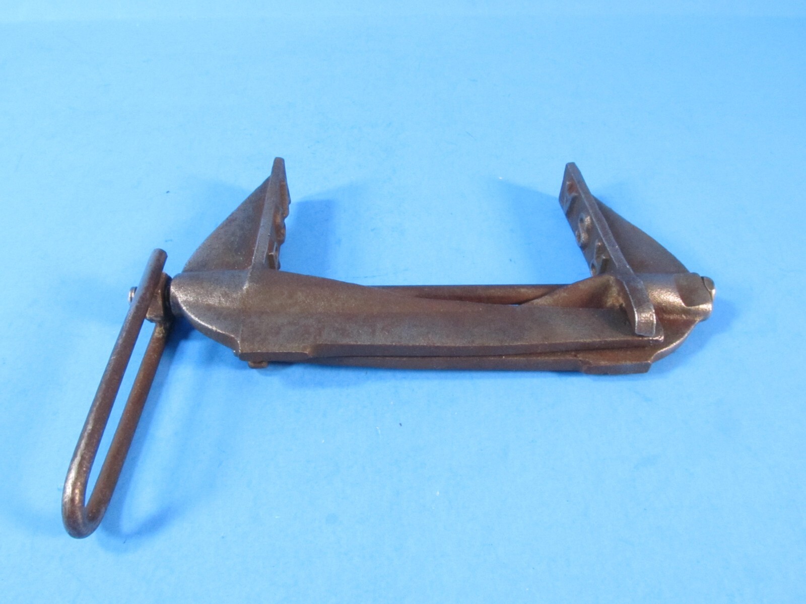 unusual wood lumber marker or clamp imprints “R S A” on both sides