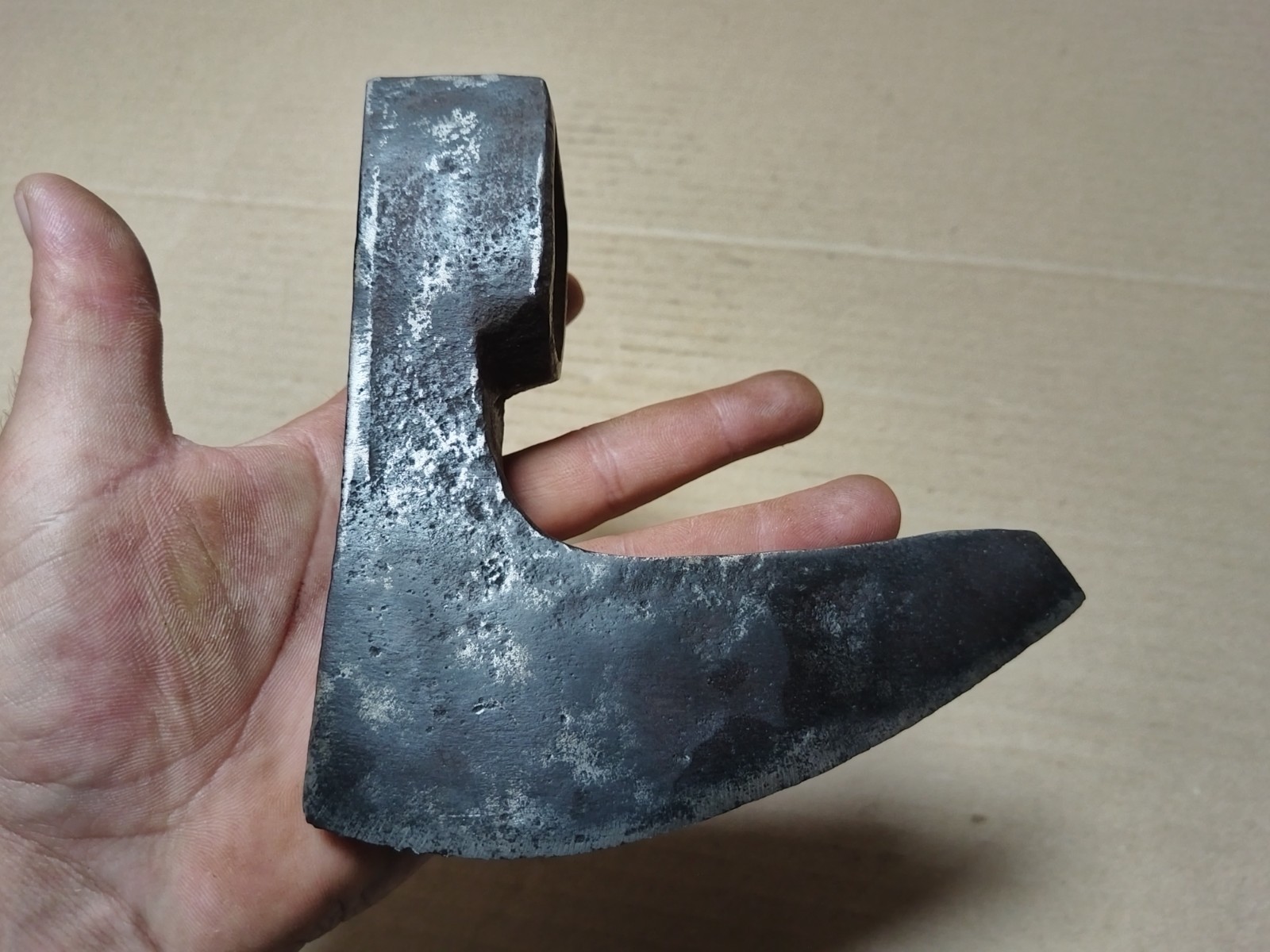 VINTAGE ANTIQUE SOVIET USSR HAND FORGED AXE PRINT HAMMER AND SICKLE FORGED AXES