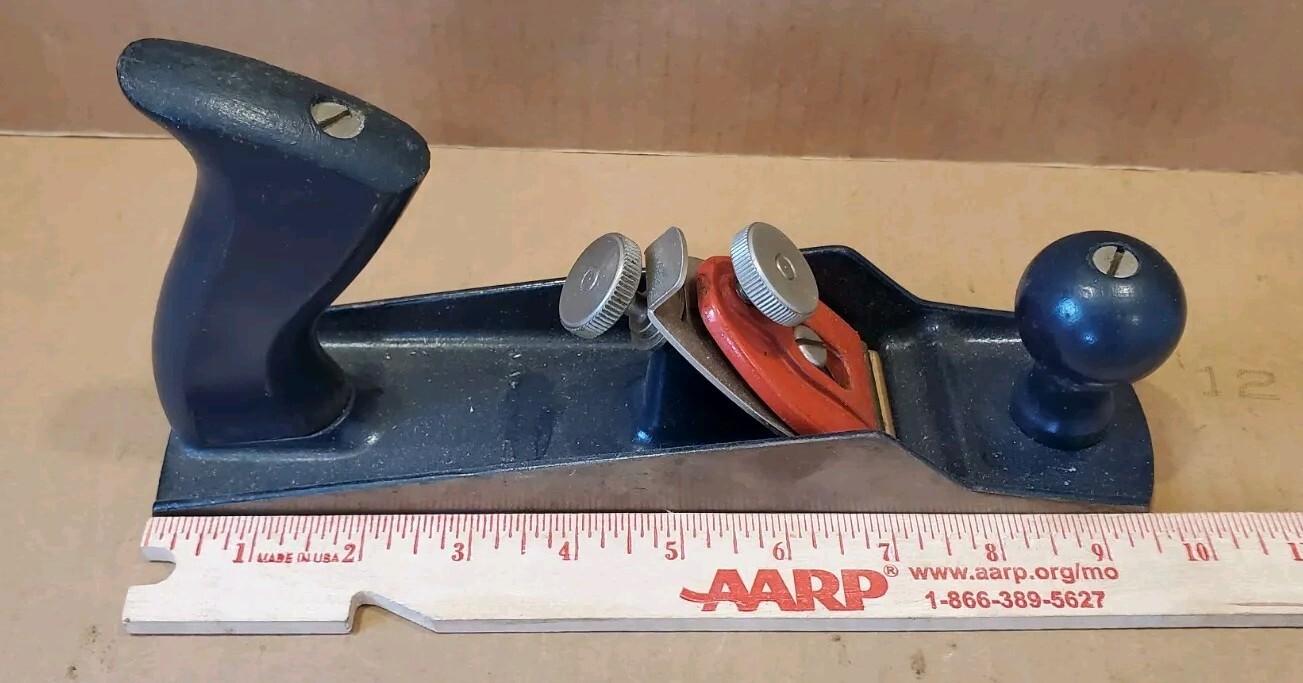 Vintage STANLEY no. H104 Hand Plane. Carpenters Woodworking Tool