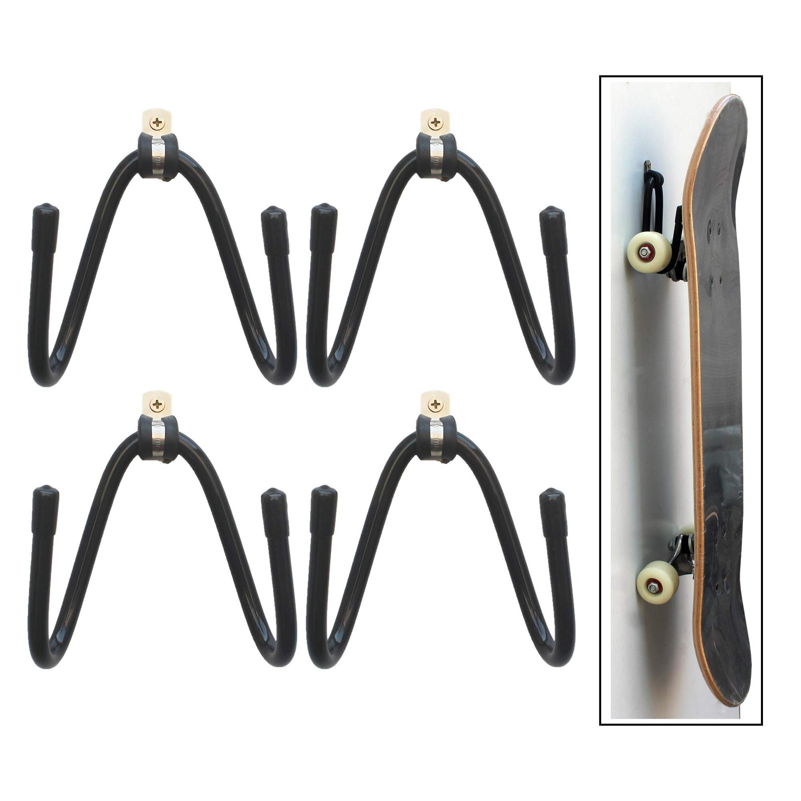 YYST Skateboard Wall Mount Wall Hanger Rack Storage Display – W/Hardware – No…