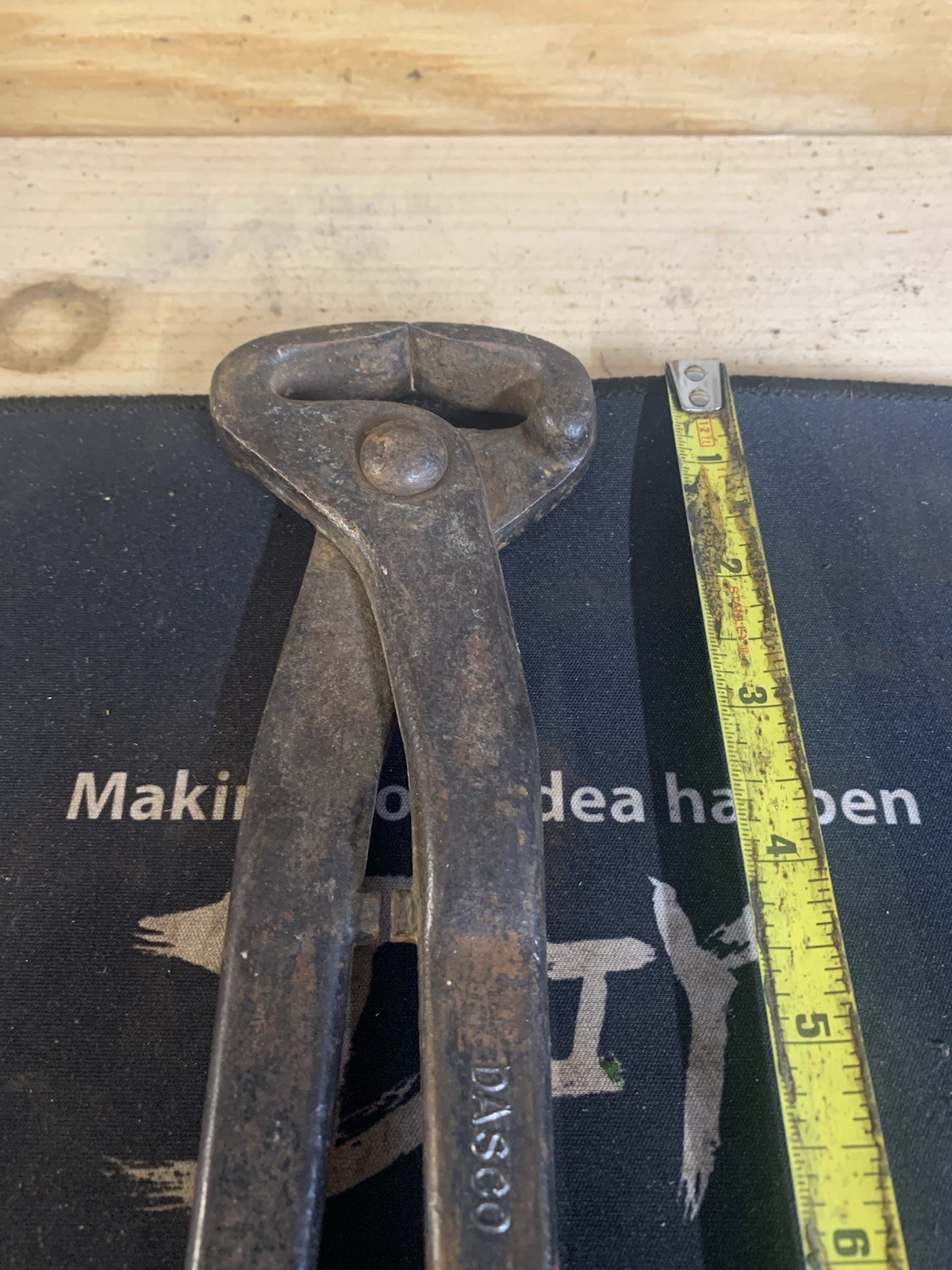 Vintage Dasco 314 Cutting Nippers USA Blacksmith Farrier Tool
