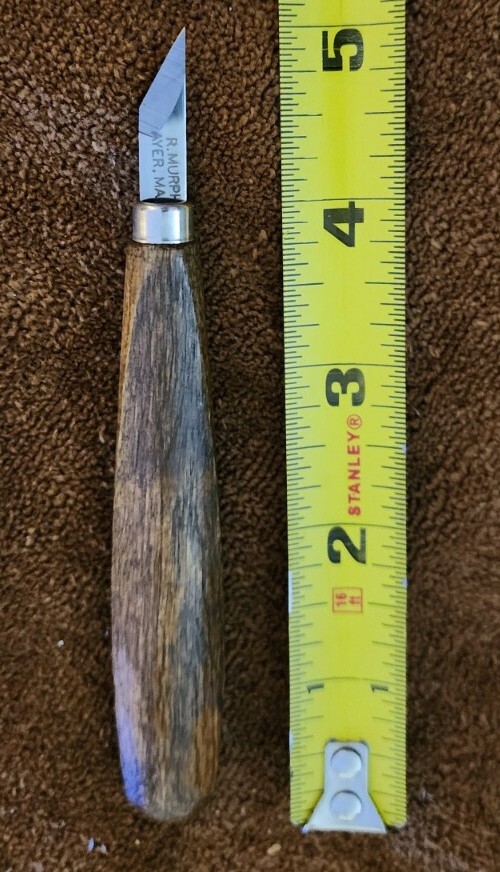 R Murphy Ayer, Mass Vintage Precision Carving Knife 1″ Blade USA 🇺🇸 NOS