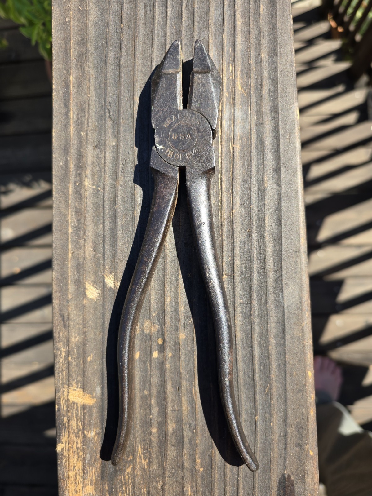 Vintage Kraeuter Linemans Pliers 1801 8-1/2 USA
