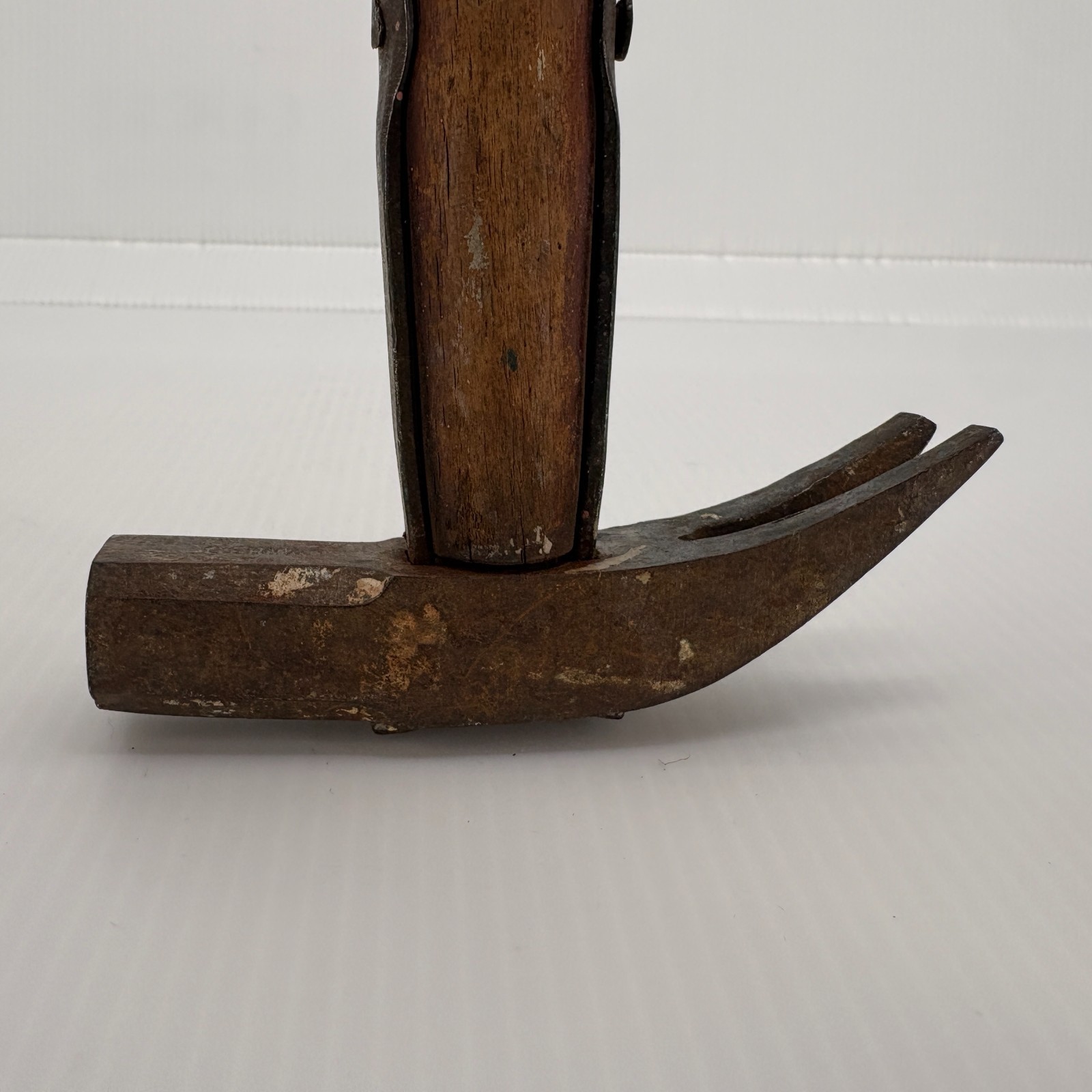Vintage Germany Marked Claw Hammer Wood Handle Steel Head Nail Puller Carpenter